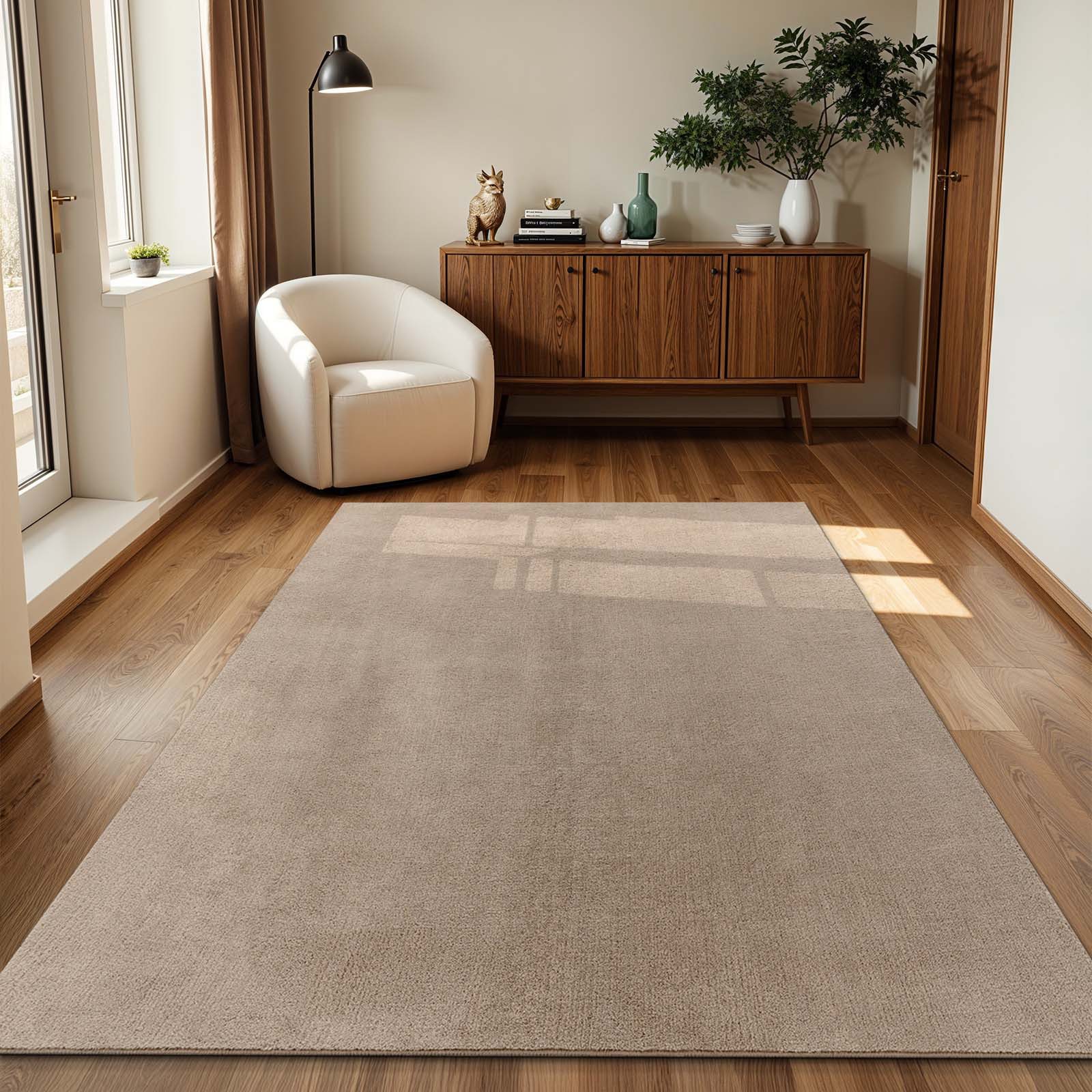 TaraCarpet Teppich Supersoft Kurzflorteppich Fiona Uni, rechteckig, Höhe: 1 günstig online kaufen
