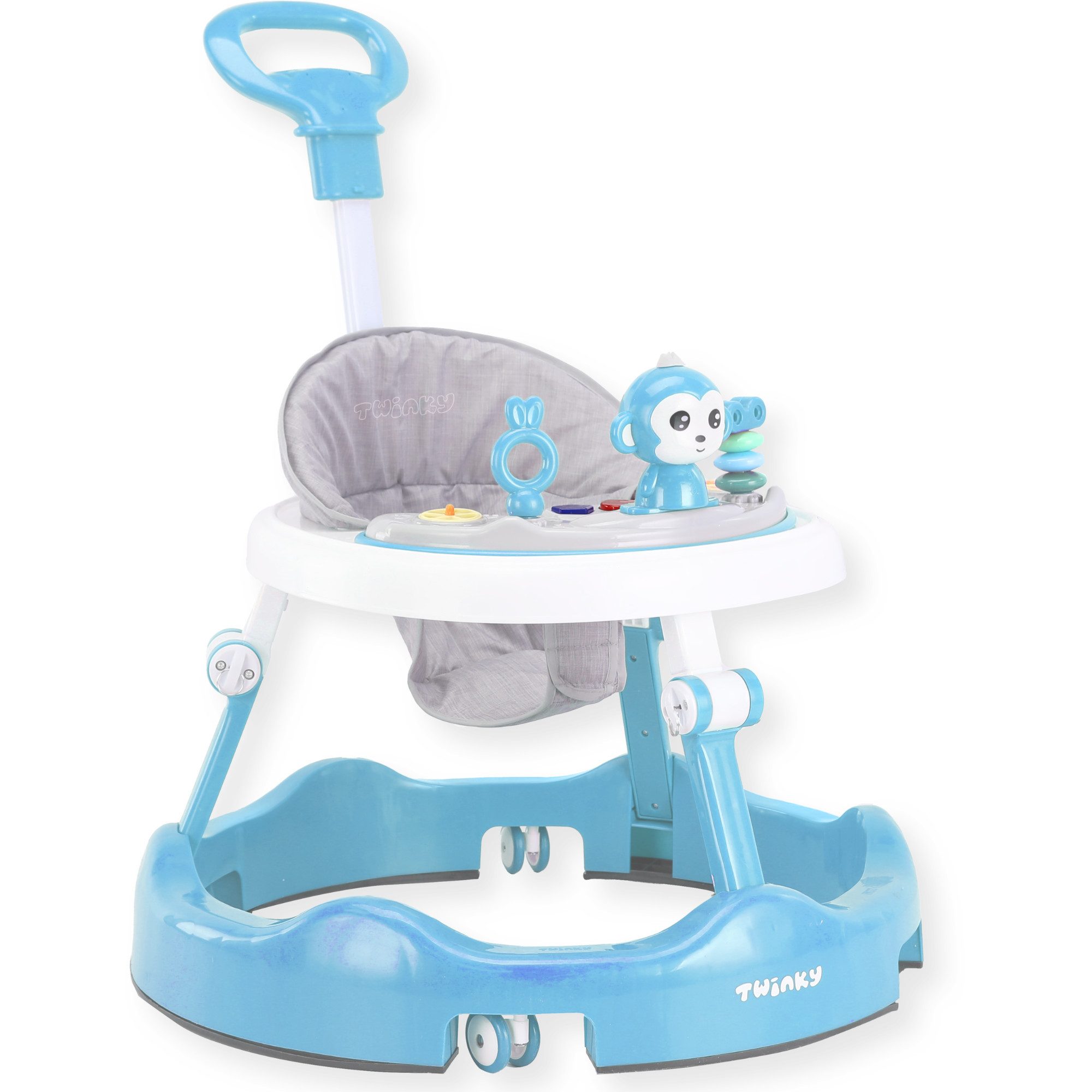 TWINKY Babywalker Höhenverstellbarer 4 in 1 Lauflernhilfe Lauflernwagen, (Bedienungsanleitung für Babywalker)