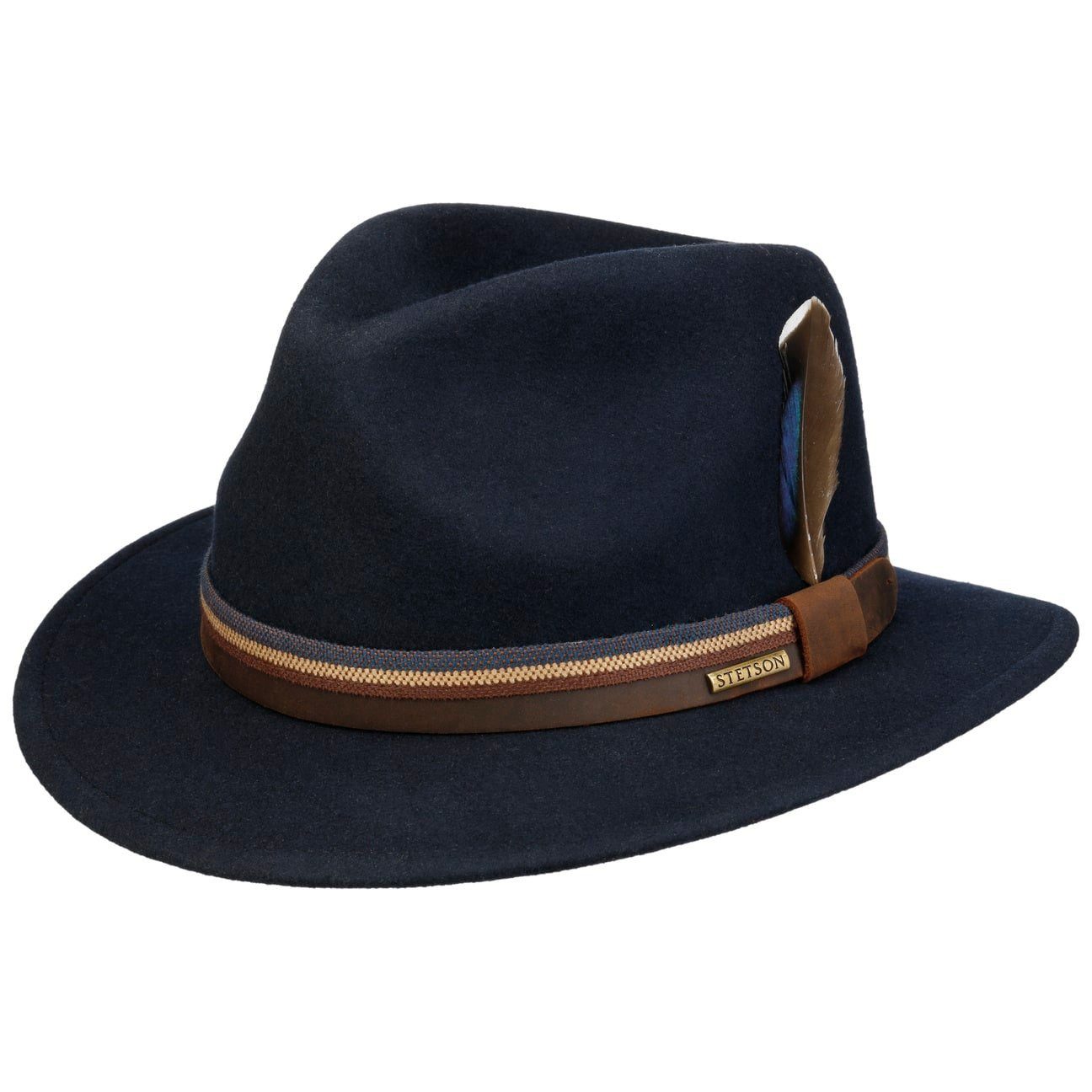 Stetson Filzhut (1-St) Wollfilzhut mit Lederband