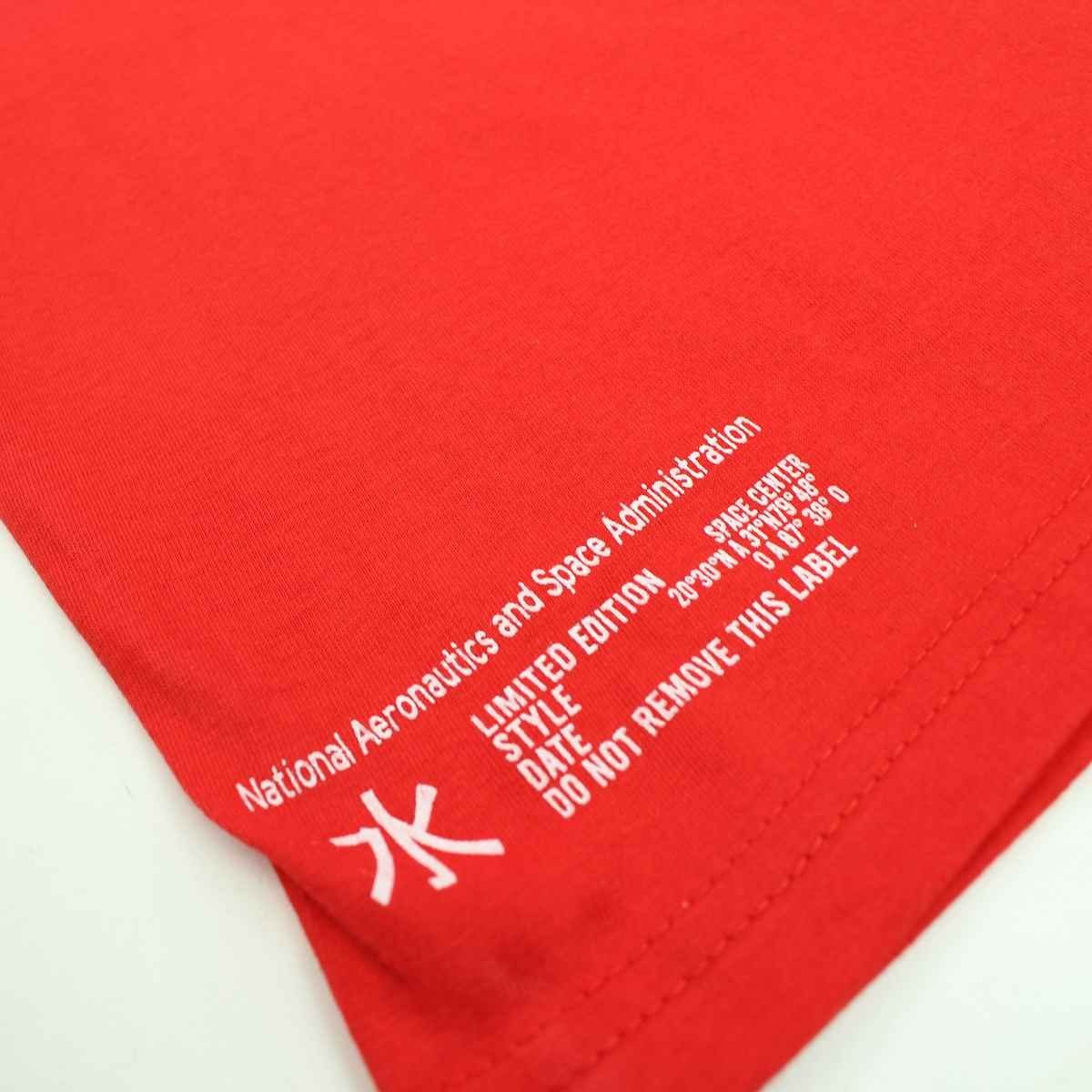 NASA Print-Shirt NASA 104 T-Shirt Baumwolle Space bis Gr. Rot kurzarm Jungen 100% Center Kinder 164
