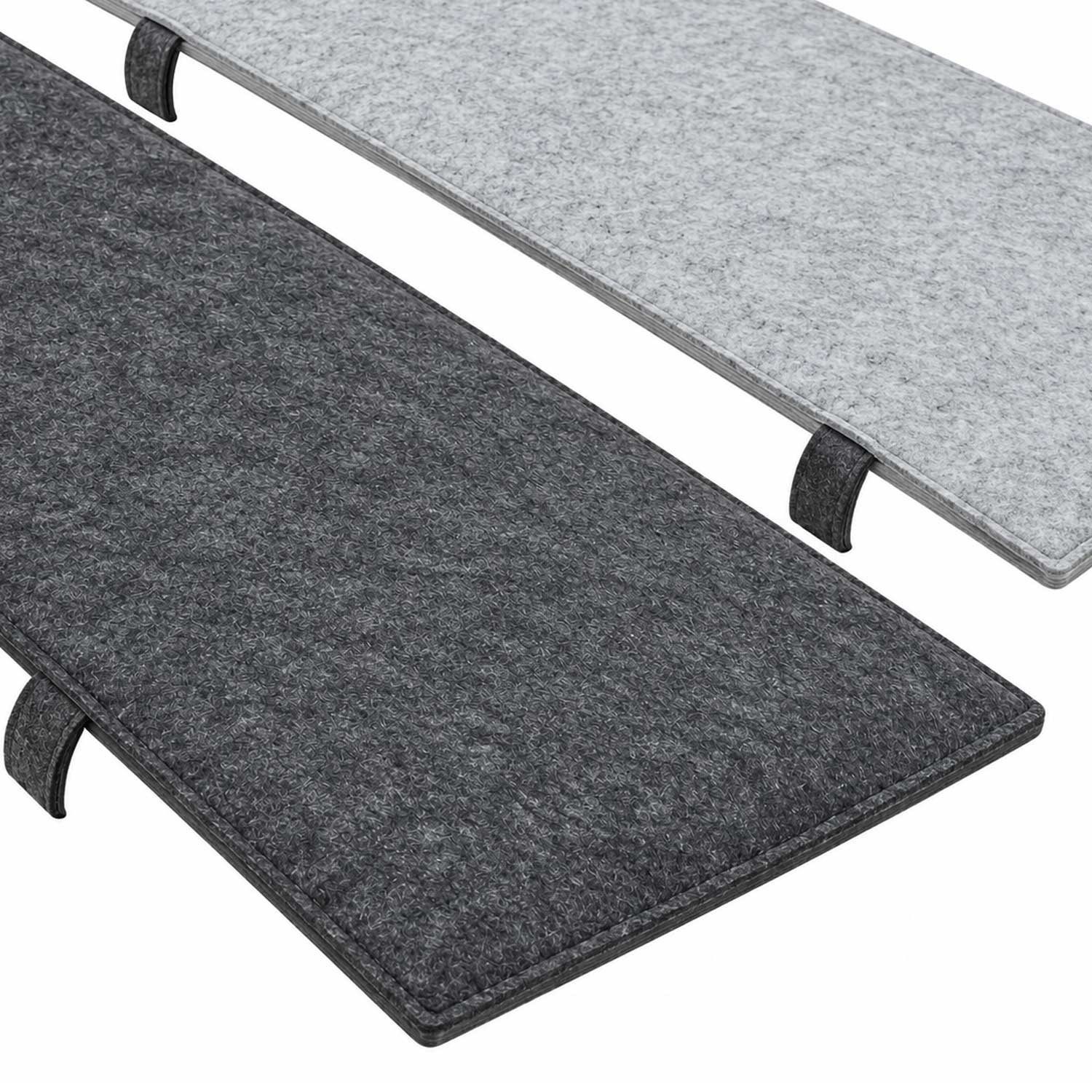 DuneDesign Bankauflage 2er Set 120 x 25 x 1 cm Filz Bierbankauflage Sitzauflage zum Wenden, Bodenschutz Filzgleiter für Festzeltbank - Bierzelttisch - Partybank