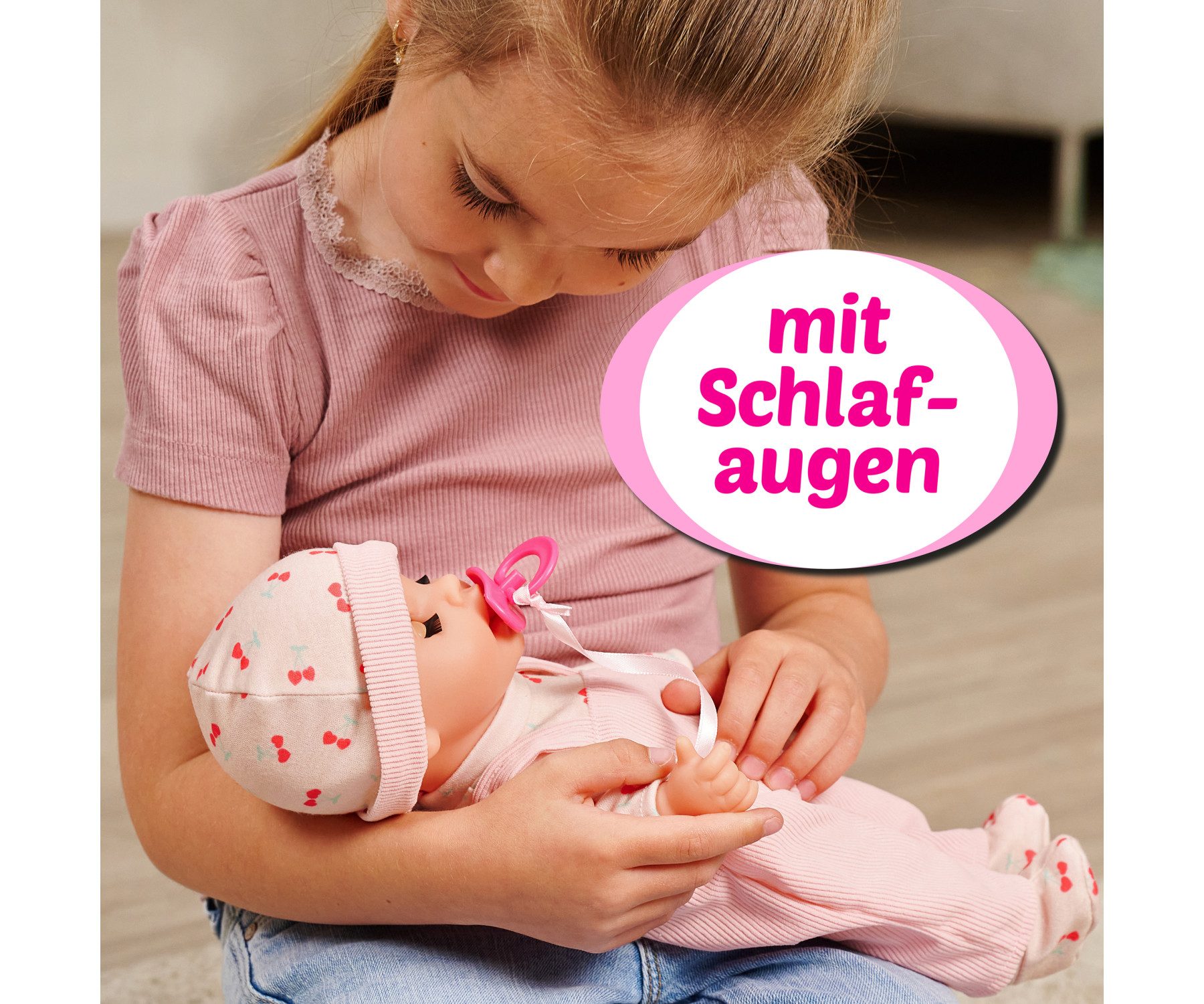 SIMBA Babypuppe Laura Little Babbler, mit Funktionen – Bild 5 von 5