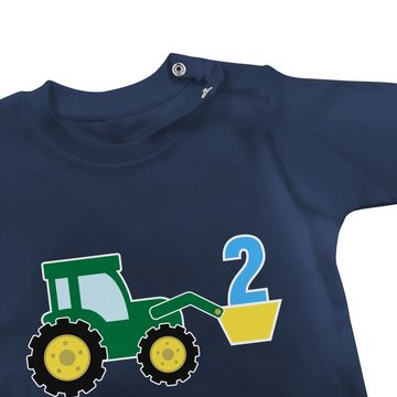 Shirtracer T-Shirt Traktor Zweiter 2. Geburtstag