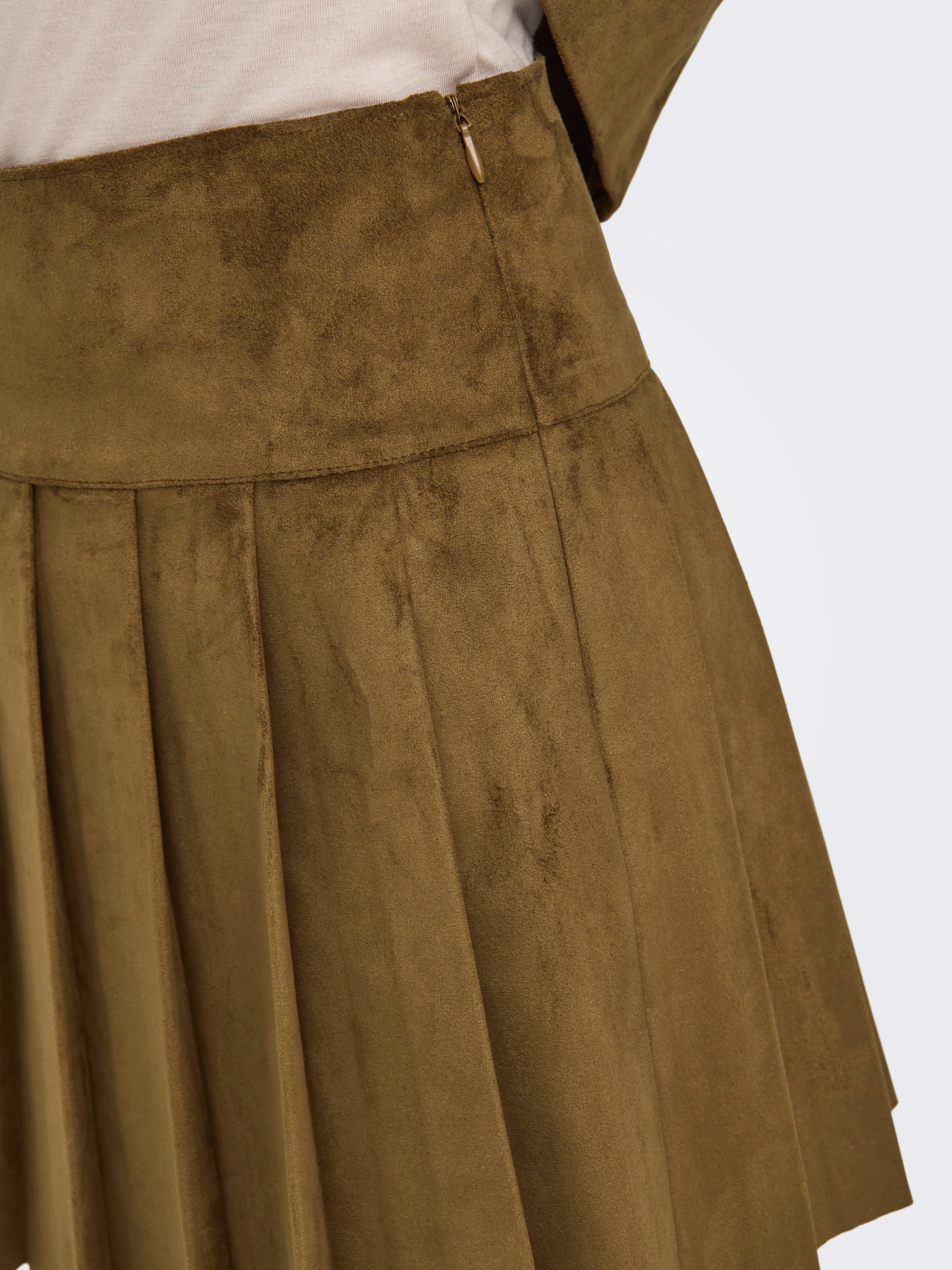ONLY Minirock ONLTULIP FAUX SUEDE PLEAT günstig online kaufen