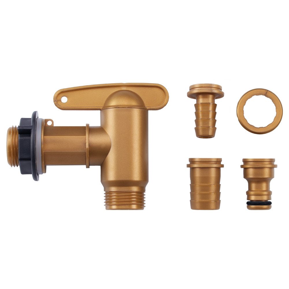 GARANTIA Regentonne AQUA QUICK Kunststoff-Auslaufhahn 3/4'' messingfarben
