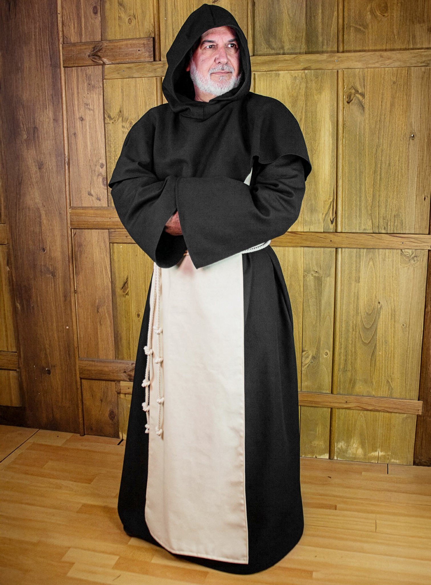 Metamorph Kostüm Mönchskutte Dominikaner - Paolo, Dieses Mönchskostum wirkt absolut echt, ob an Halloween oder auf eine