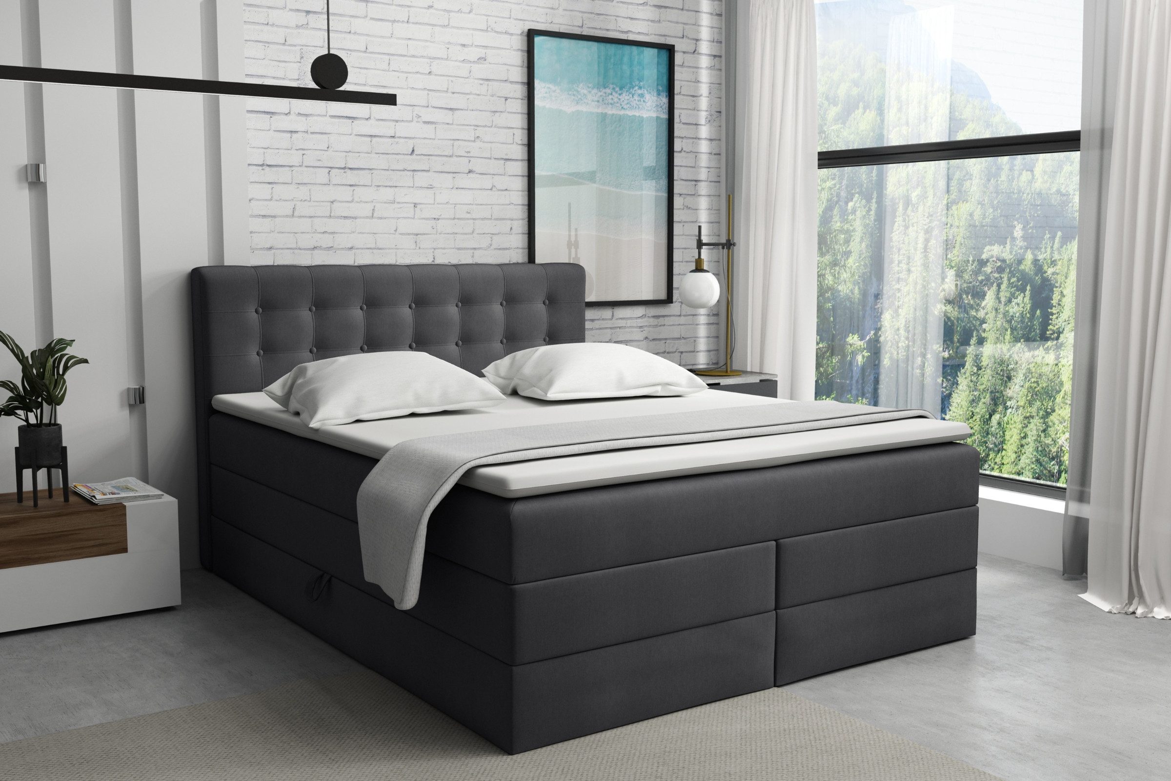 Deine Möbel 24 Boxspringbett SANTE Echtes günstig online kaufen