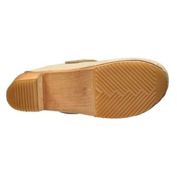 Sanita Wood-Malulo Square Open Clog Sand Sandale