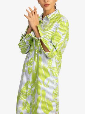 mint & mia Midikleid aus hochwertigem Baumwolle Material mit Hemdkragen