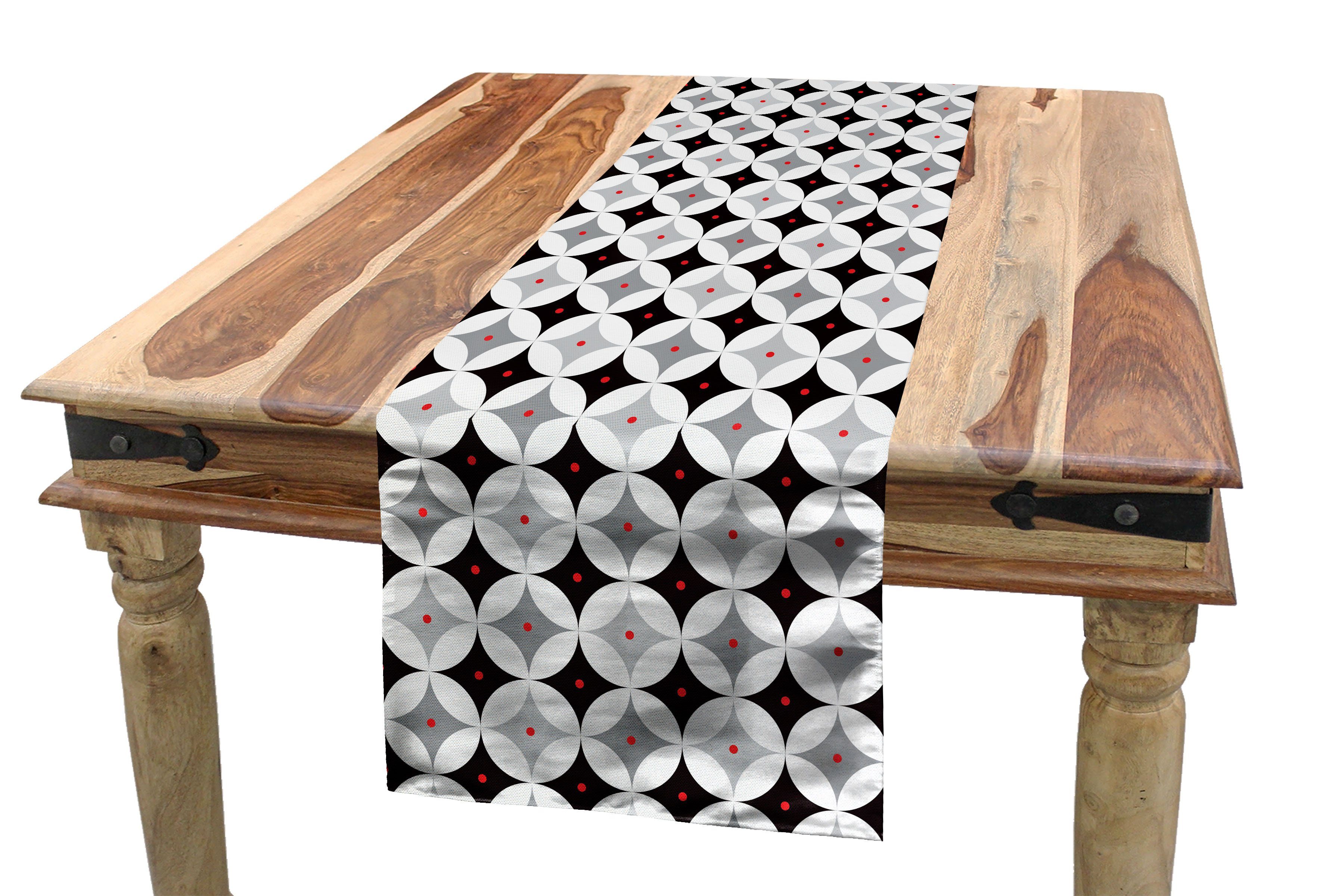 Küche Tischläufer Tischläufer, Rechteckiger Jahrhunderts Dekorativer Esszimmer Style Abakuhaus Mitte des Retro Atomic