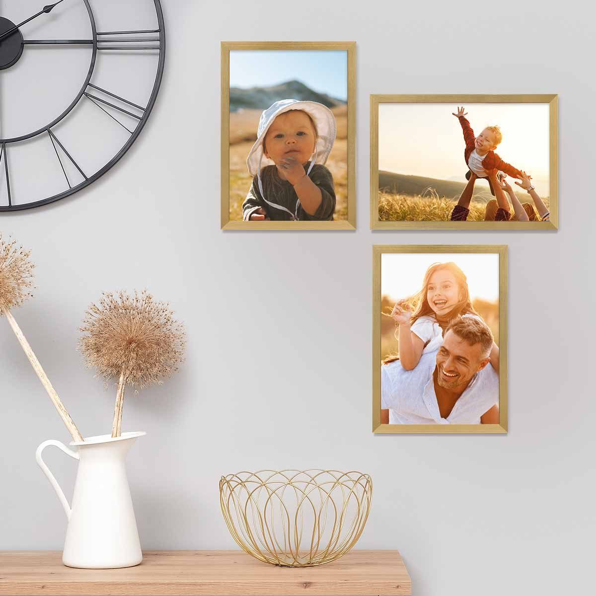 PHOTOLINI Bilderrahmen 3er Set, stabiles MDF-Holz, günstig online kaufen