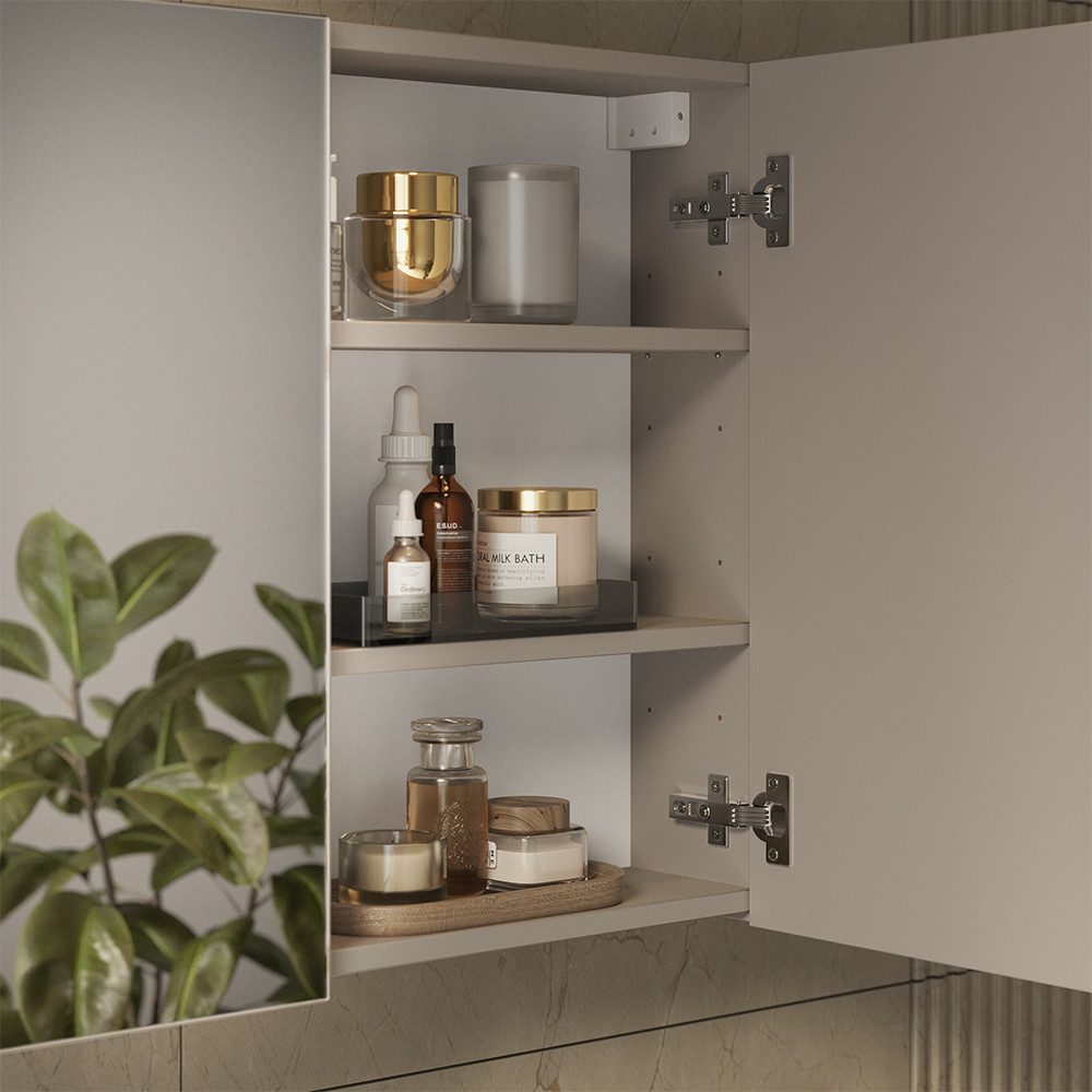 Vicco Badezimmerspiegelschrank Lavia, Cashmere, 80 x 60.2 cm – Bild 4 von 5