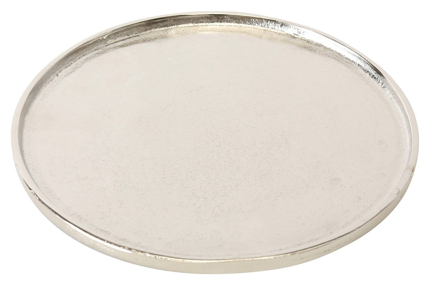 Tablett Deko-Tablett VALOMI, Ø 27 cm, Silbergrau