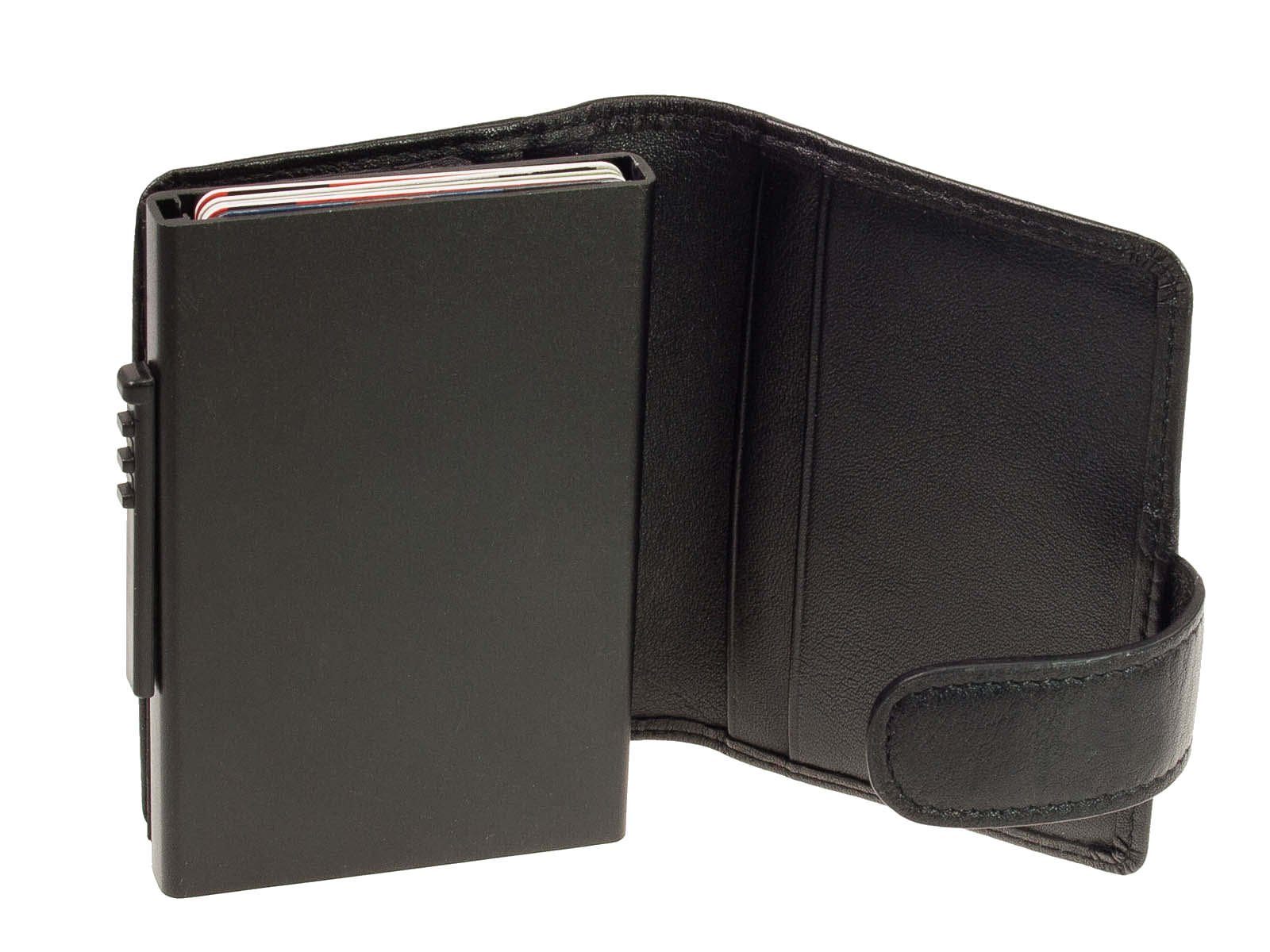 Picard Alubox RFID Picard Schwarz Mini Geldbörse Portemonnaie Bingo Kartenschützer