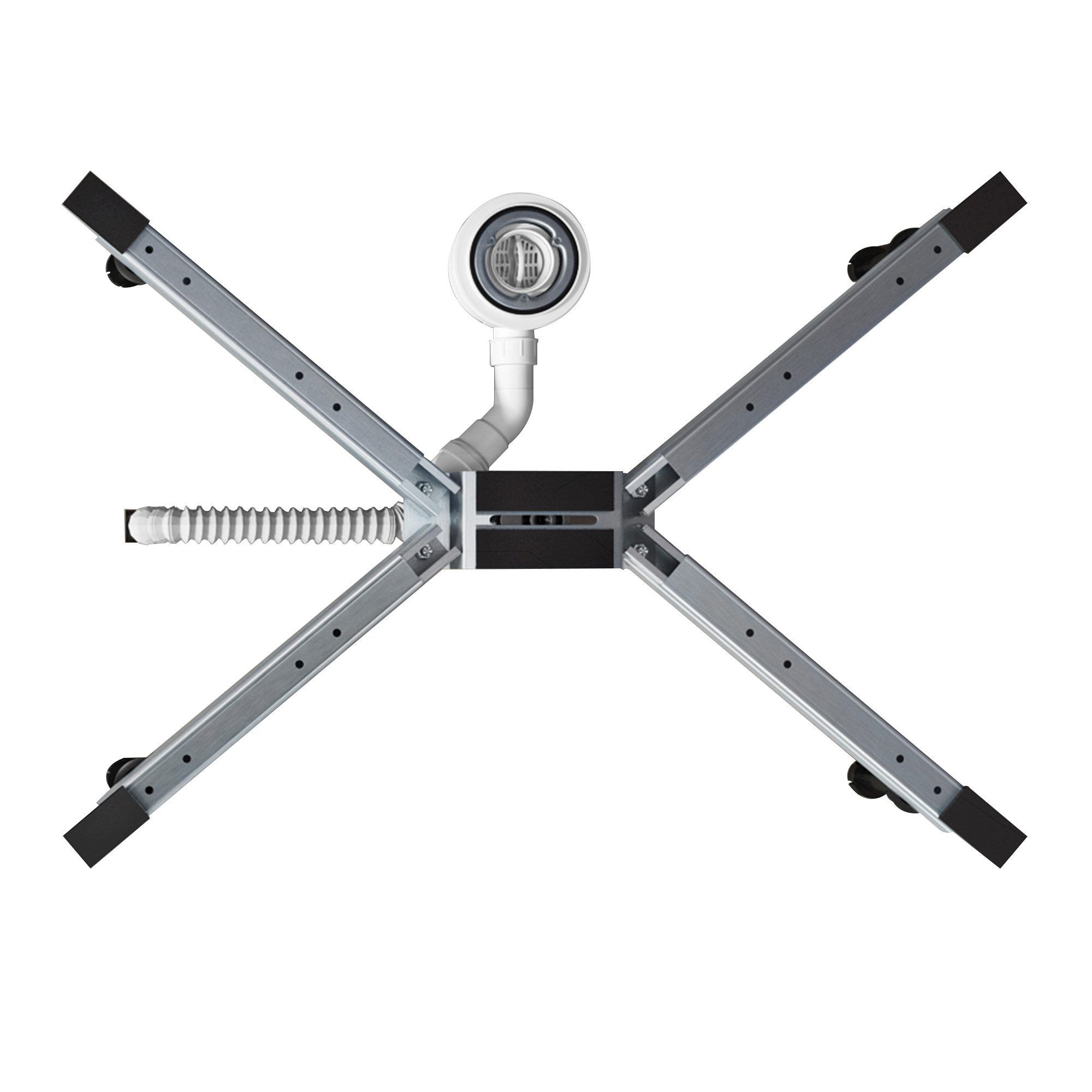 doporro Duschwannenfüße Duschwannenträger Brausewannenfuß für Eckige Acryl-Duschwanne