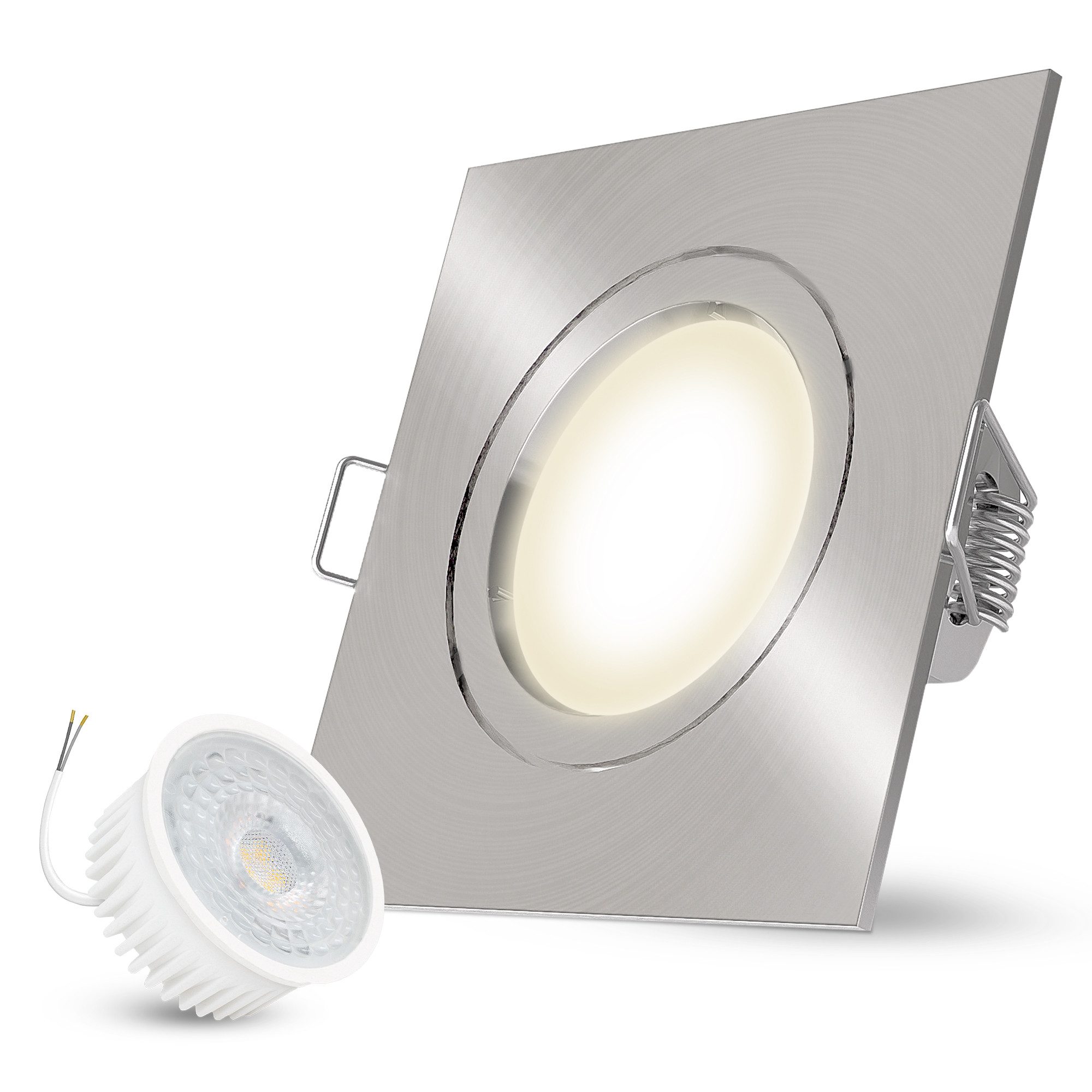 linovum LED Einbaustrahler Einbaustrahler neutralweiß mit 4W LED Modul Deckenlampe Strahler Spot, Neutralweiß