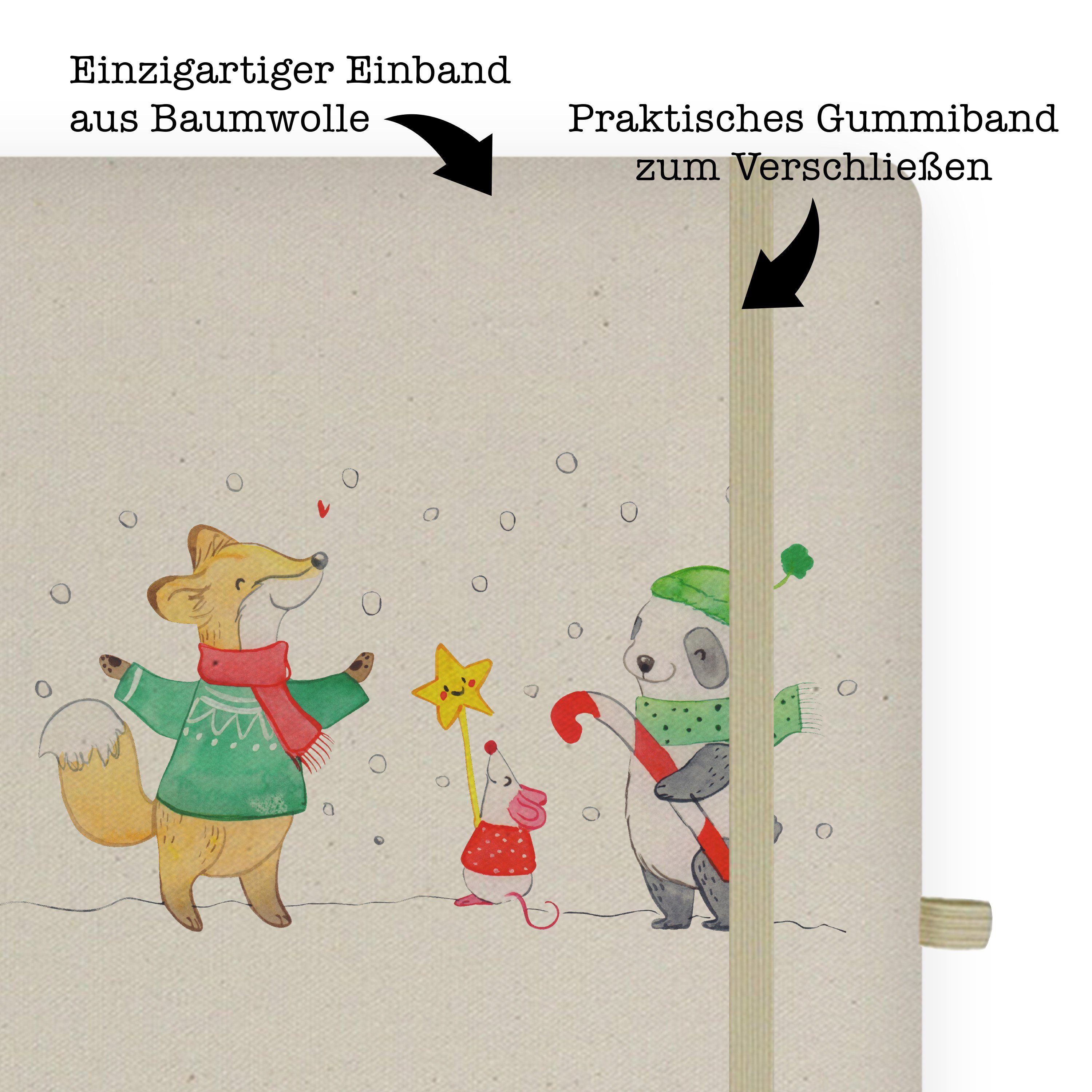 Mrs. - Geschenk, Transparent Panda Skizze Winter Notizbuch Panda - Weihnachten, Mr. & Mrs. Weihnachtsfreude Mr. &