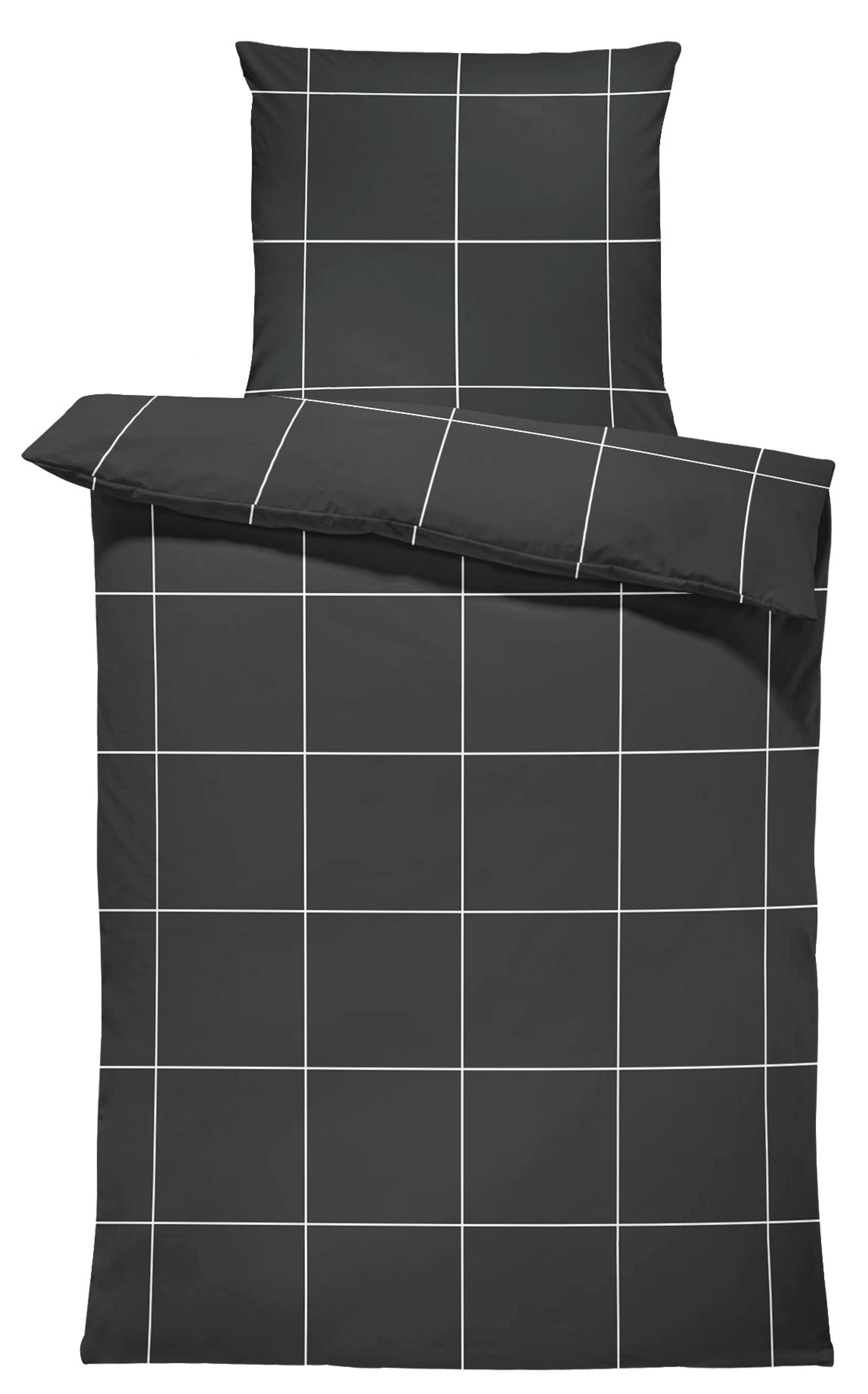 One Home Bettwäsche Winter Karomuster, Flanell, 2 teilig, modern kariert, k günstig online kaufen