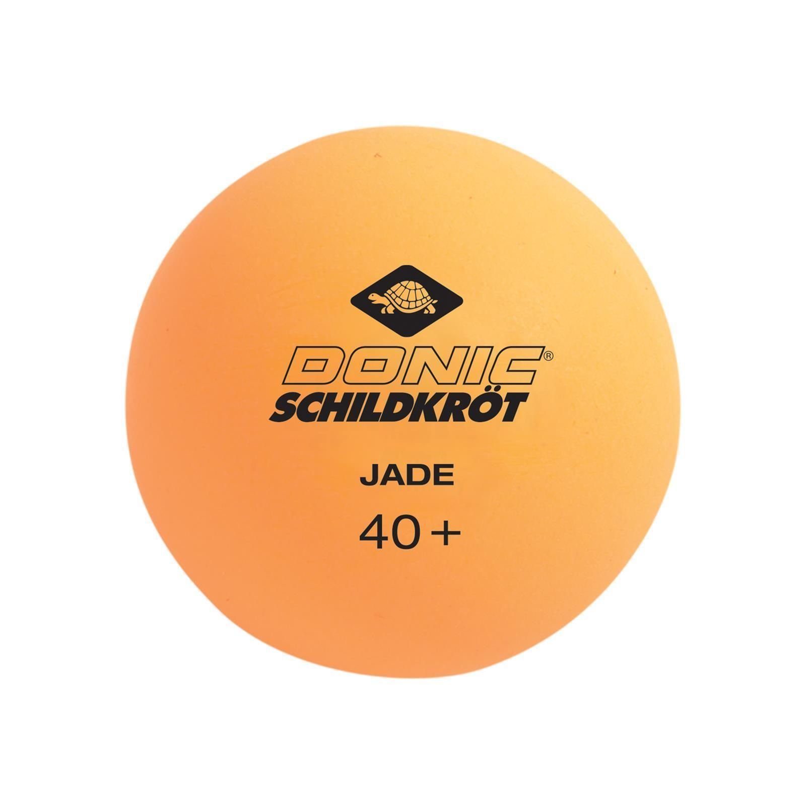 Donic-Schildkröt Tischtennisball Jade 3x Bälle Tischtennisball 3x orange, Tischtennis weiß, Balls 6 Stück Ball