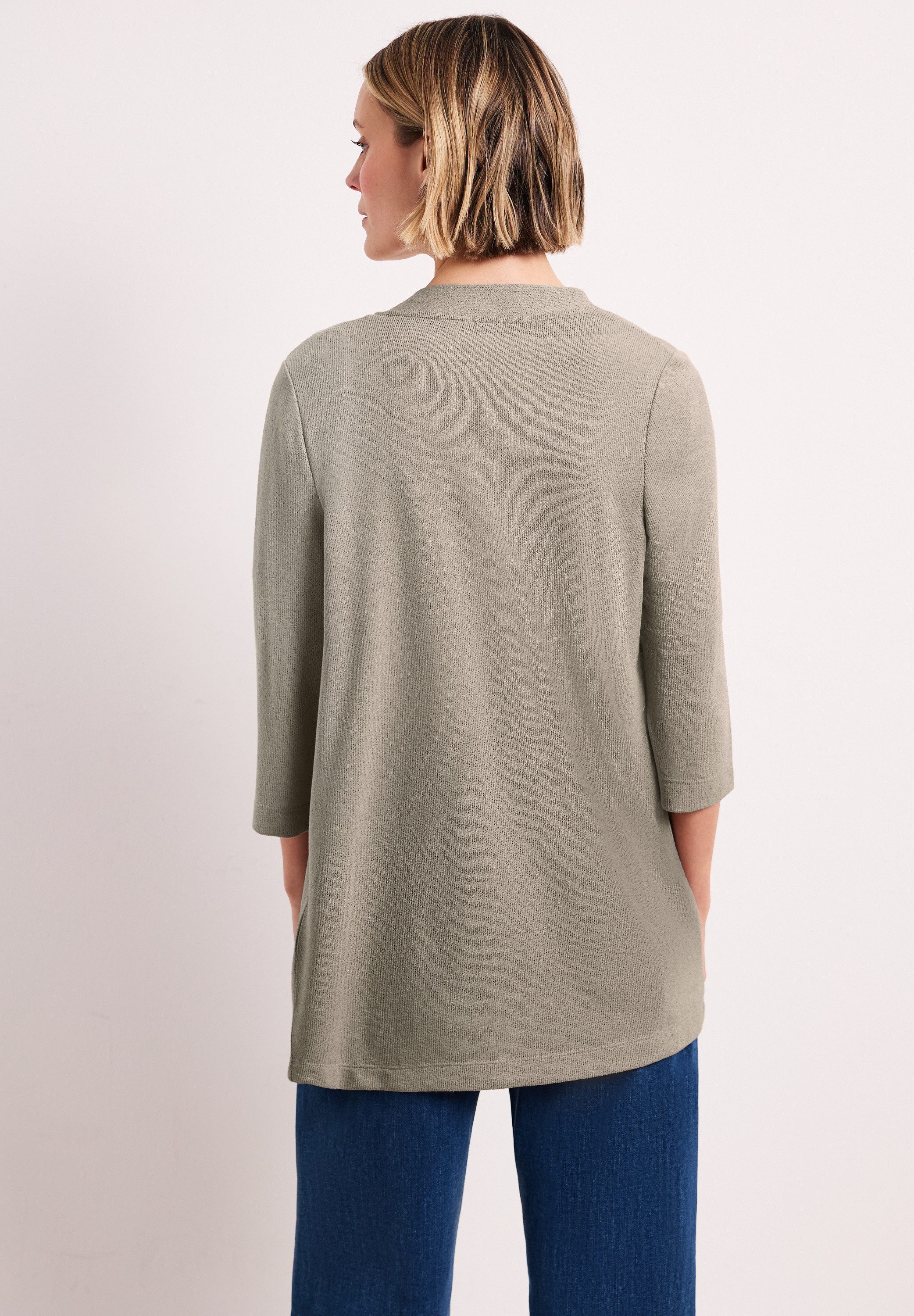 STREET ONE Cardigan mit Materialmix