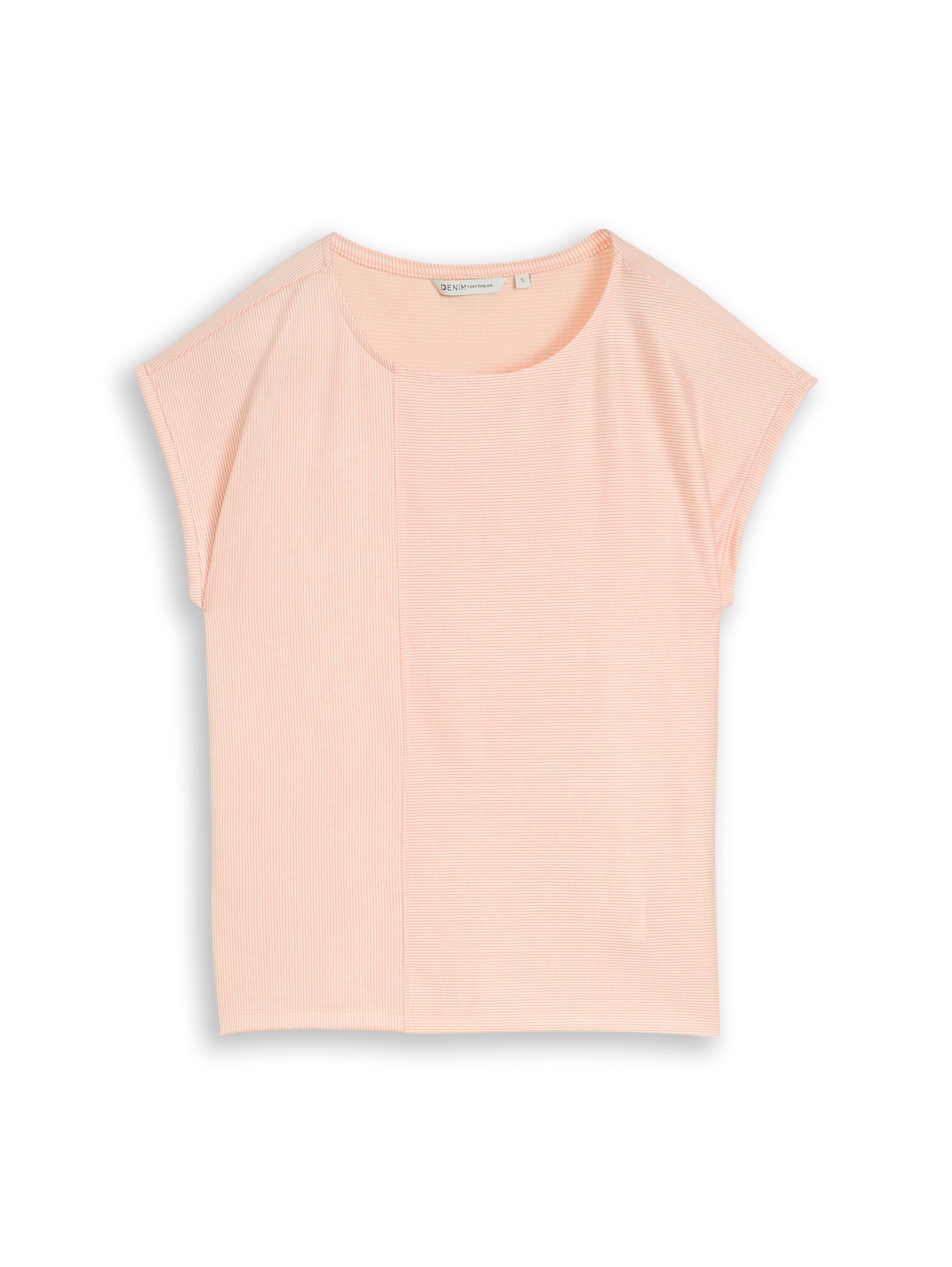 TOM TAILOR Denim Rundhalsshirt Ärmellos im Streifen-Look – Bild 5 von 5