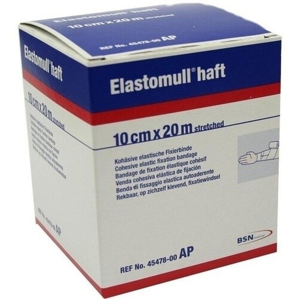 Elastomull Bandage ELASTOMULL haft 10 cmx20 m Fixierbinde 1 Stück