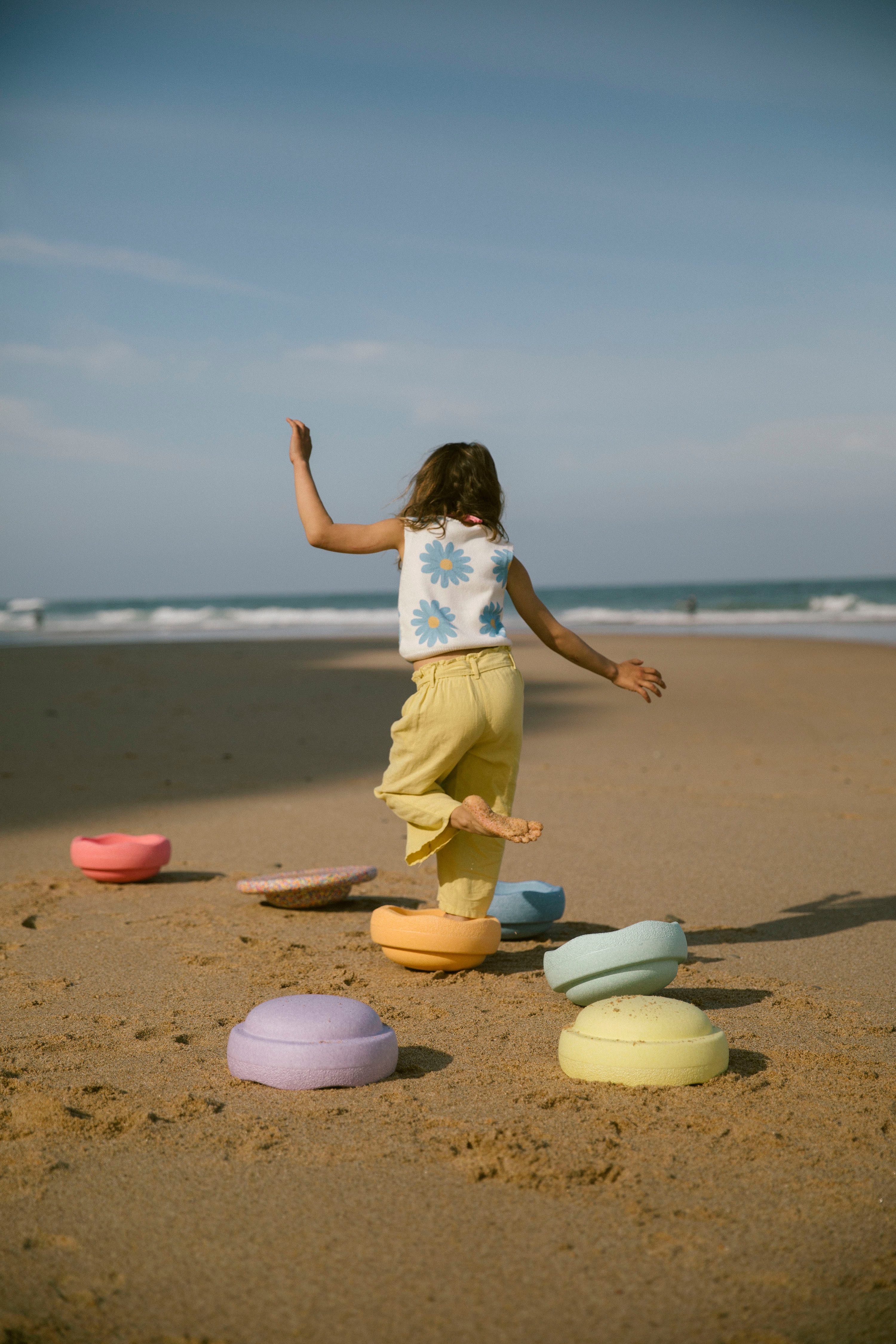 Stapelstein Balancetrainer Stapelstein® Rainbow Set pastel, inklusive Balance Board