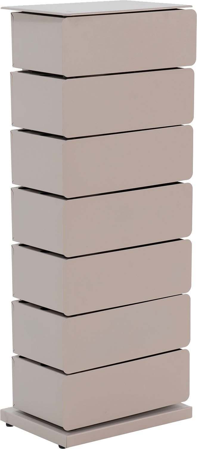 Spinder Design Kommode JOEY 7, Stahlschuhschrank und Aufbewahrungsschrank in 1