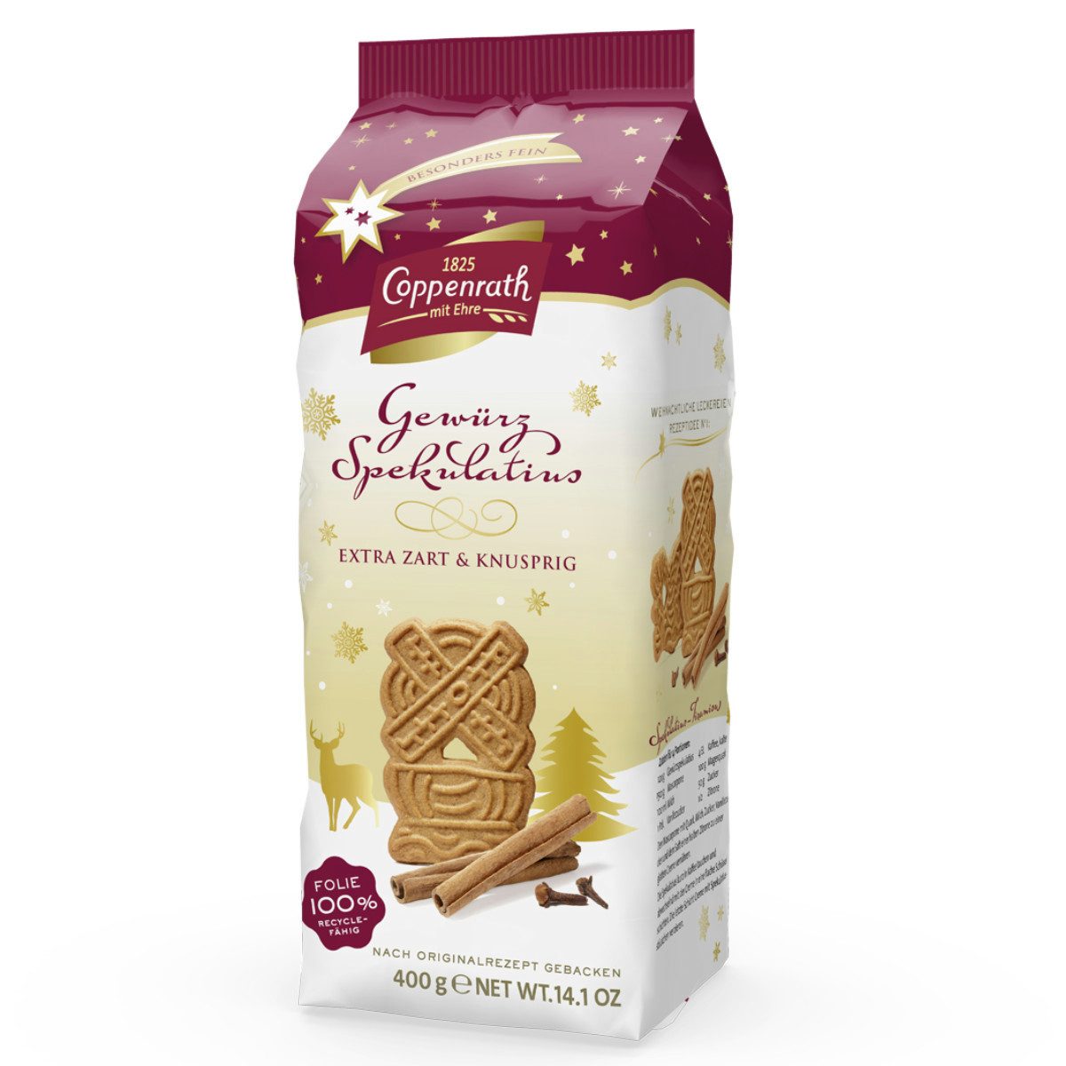 Coppenrath Süßigkeit, Coppenrath Gewürz Spekulatius Kekse mit weihnachtlichen Gewürzen 400g