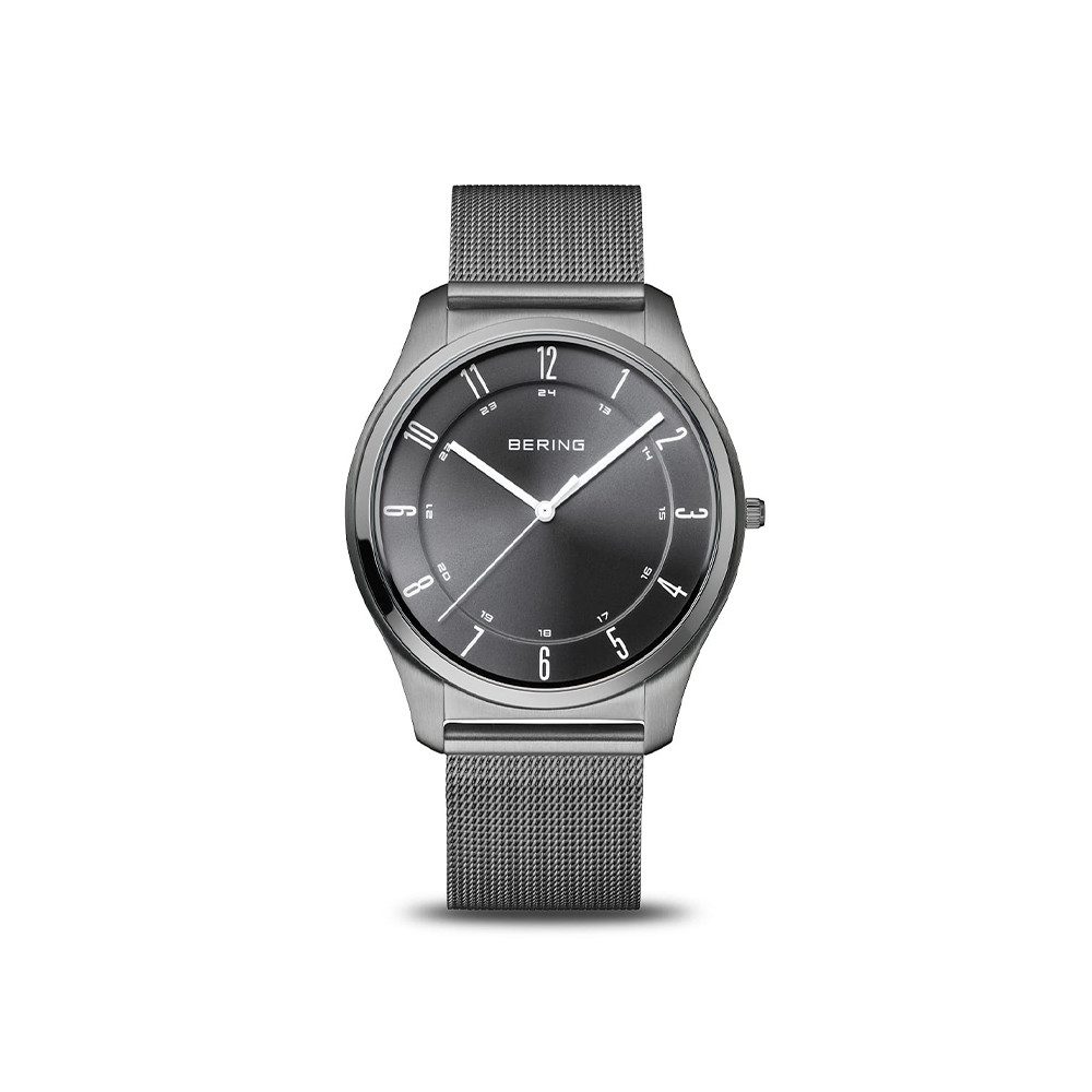Quarzuhr Bering Ultra Slim grau poliert/gebürstet 18340-377 18340-377