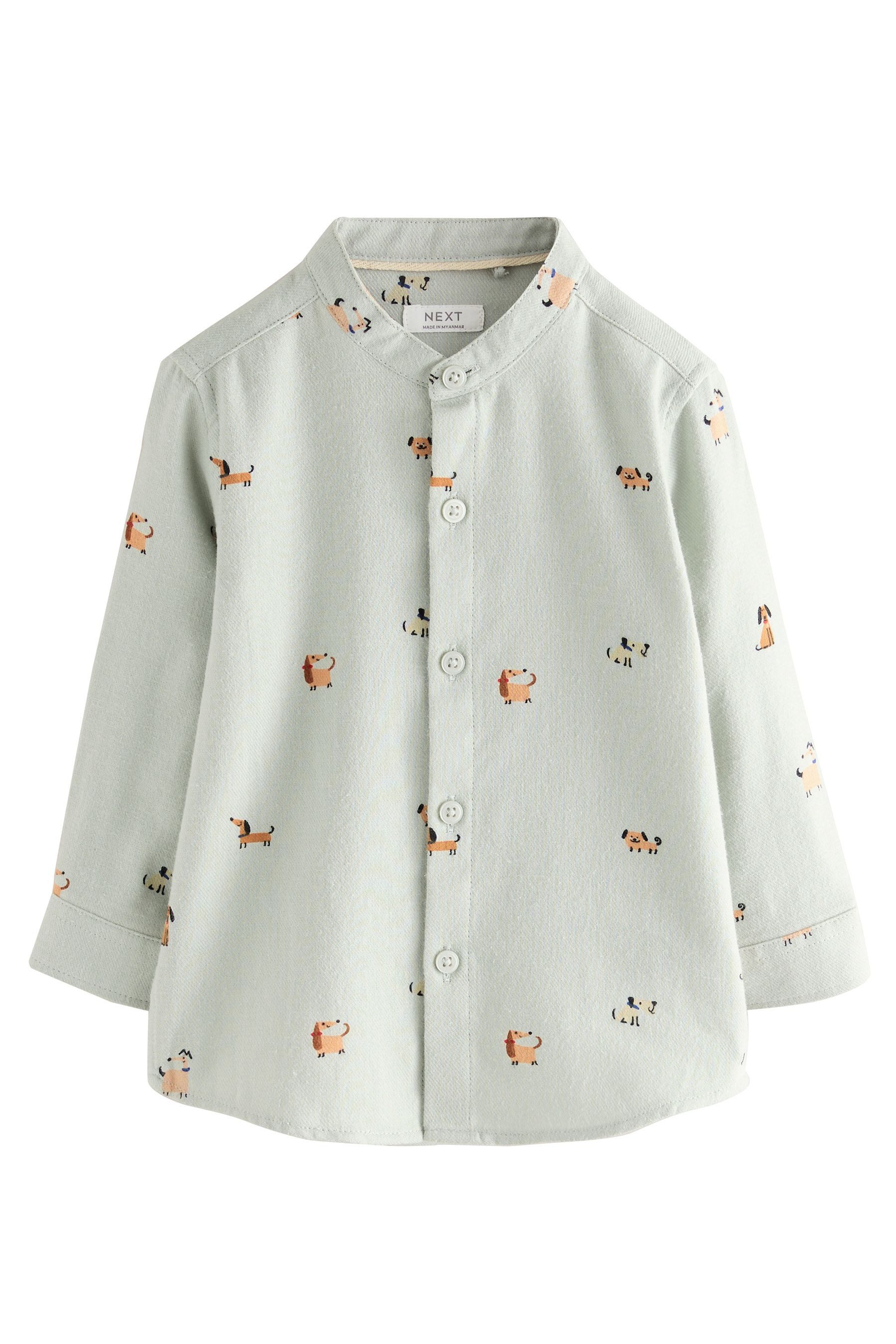 Next Langarmhemd Langarmshirt mit Stehkragen und günstig online kaufen