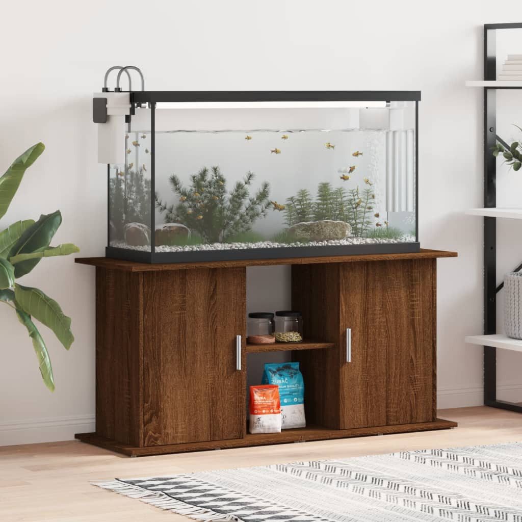 vidaXL Aquariumunterschrank Aquariumständer Braun Eichen-Optik 121x41x58 cm günstig online kaufen