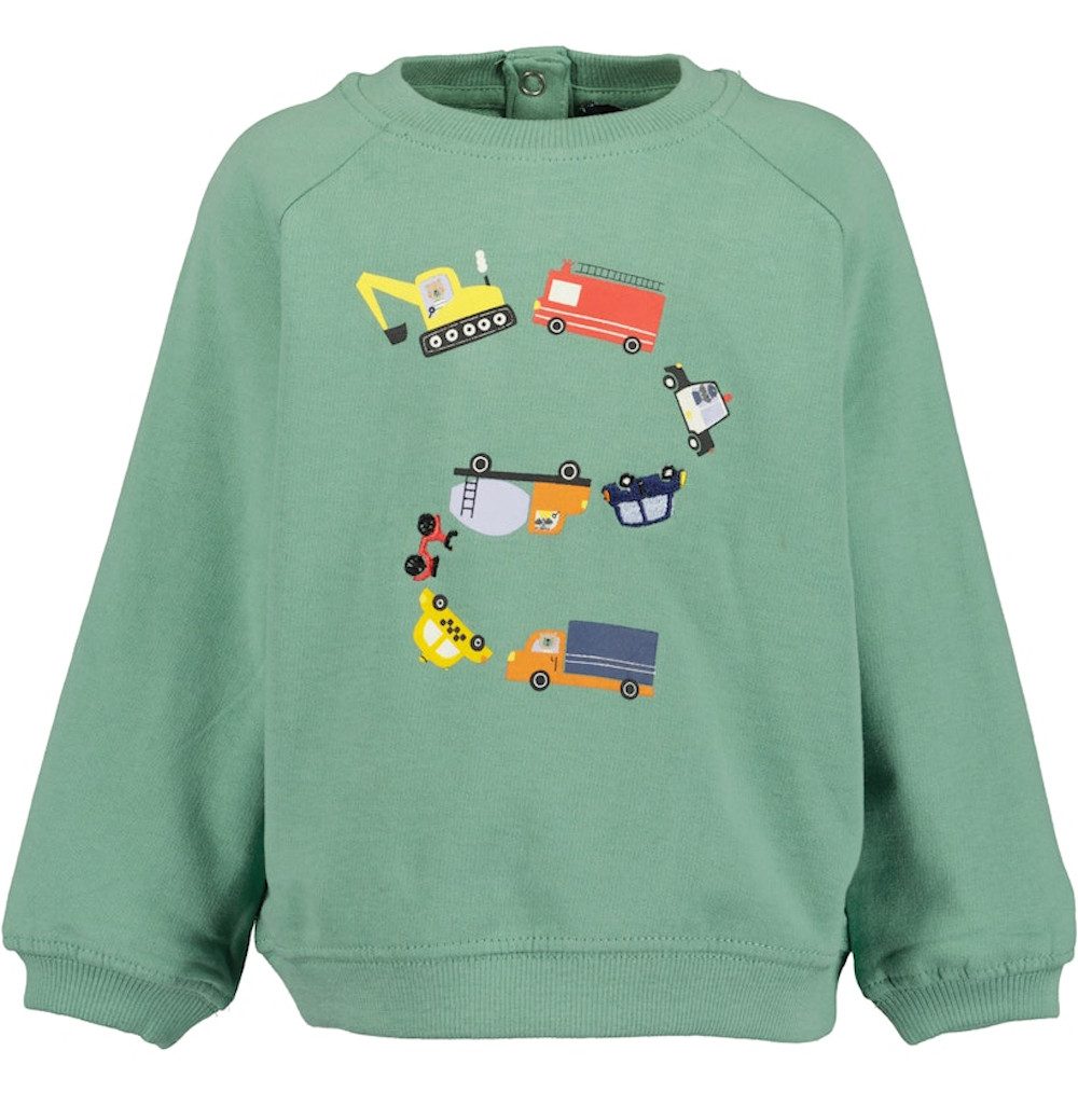 Sweatshirt Blue Seven Baby Jungen Sweatshirt Fahrzeuge grün