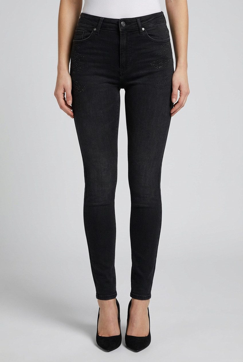 ONLY Skinny-fit-Jeans ONLBLUSH RHINESTONE HW SKINNY DNM TAI