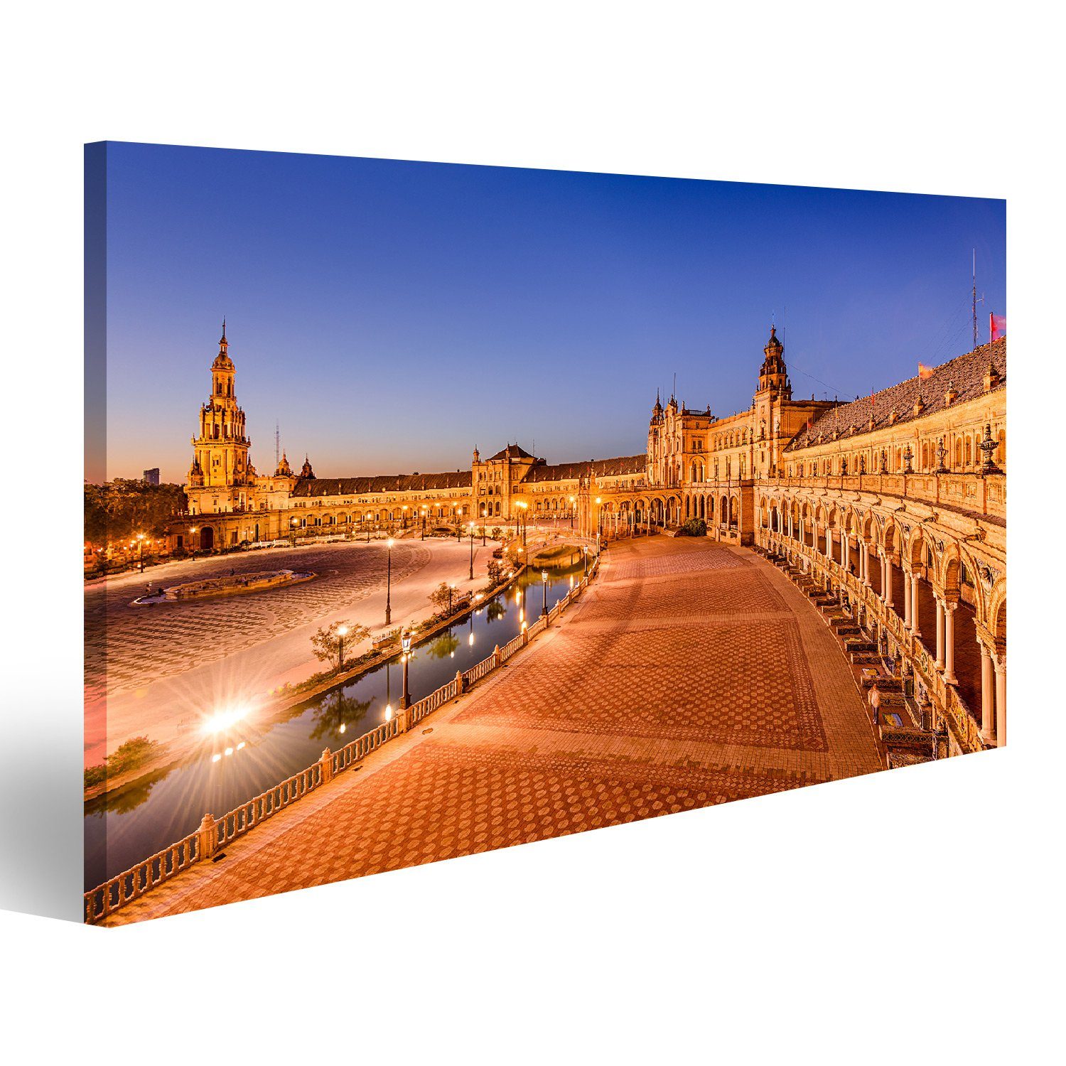 islandburner Leinwandbild Bild auf Leinwand Sevilla Spanien Bei Plaza De Espana Wandbild Leinwa
