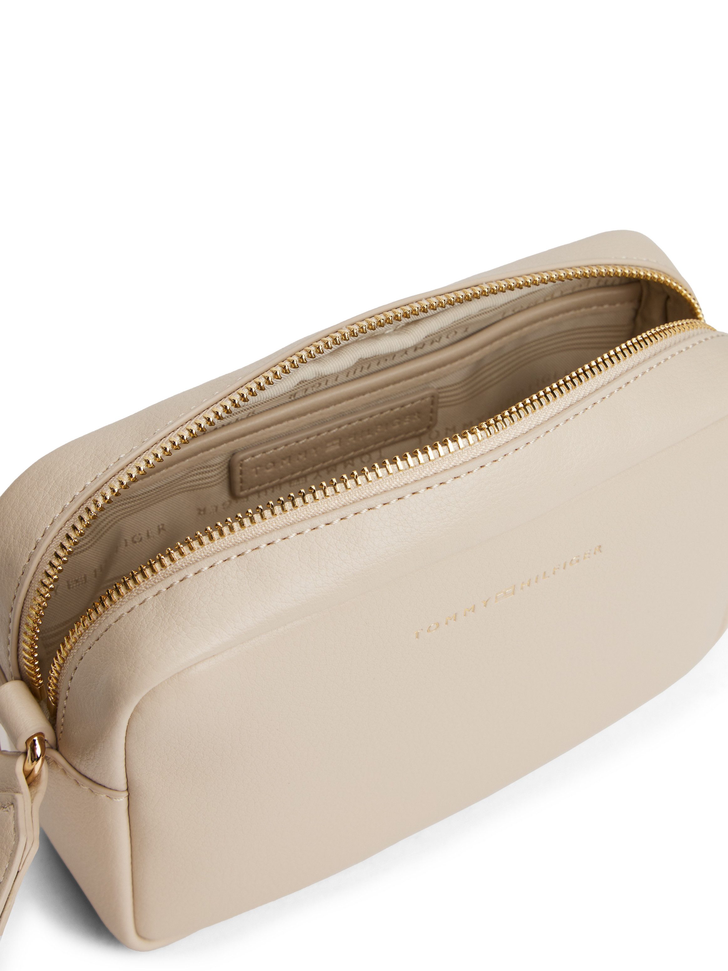 Tommy Hilfiger Mini Bag TH LOGOTAPE CAMERA BAG, Damen Umhängetasche, Schultertasche mit Logoschriftzug