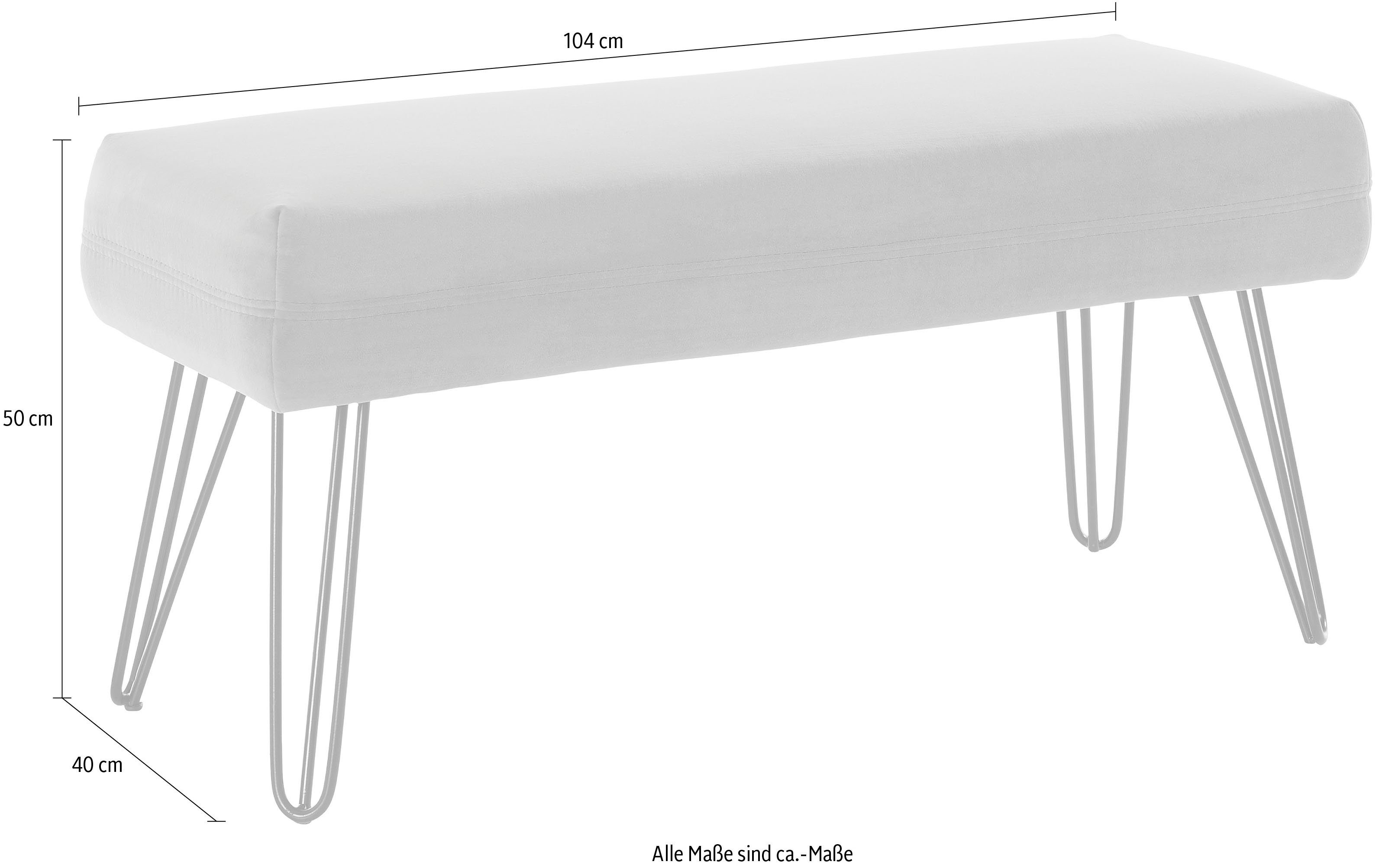 exxpo - sofa fashion Sitzbank Doppio, Frei im Raum stellbar