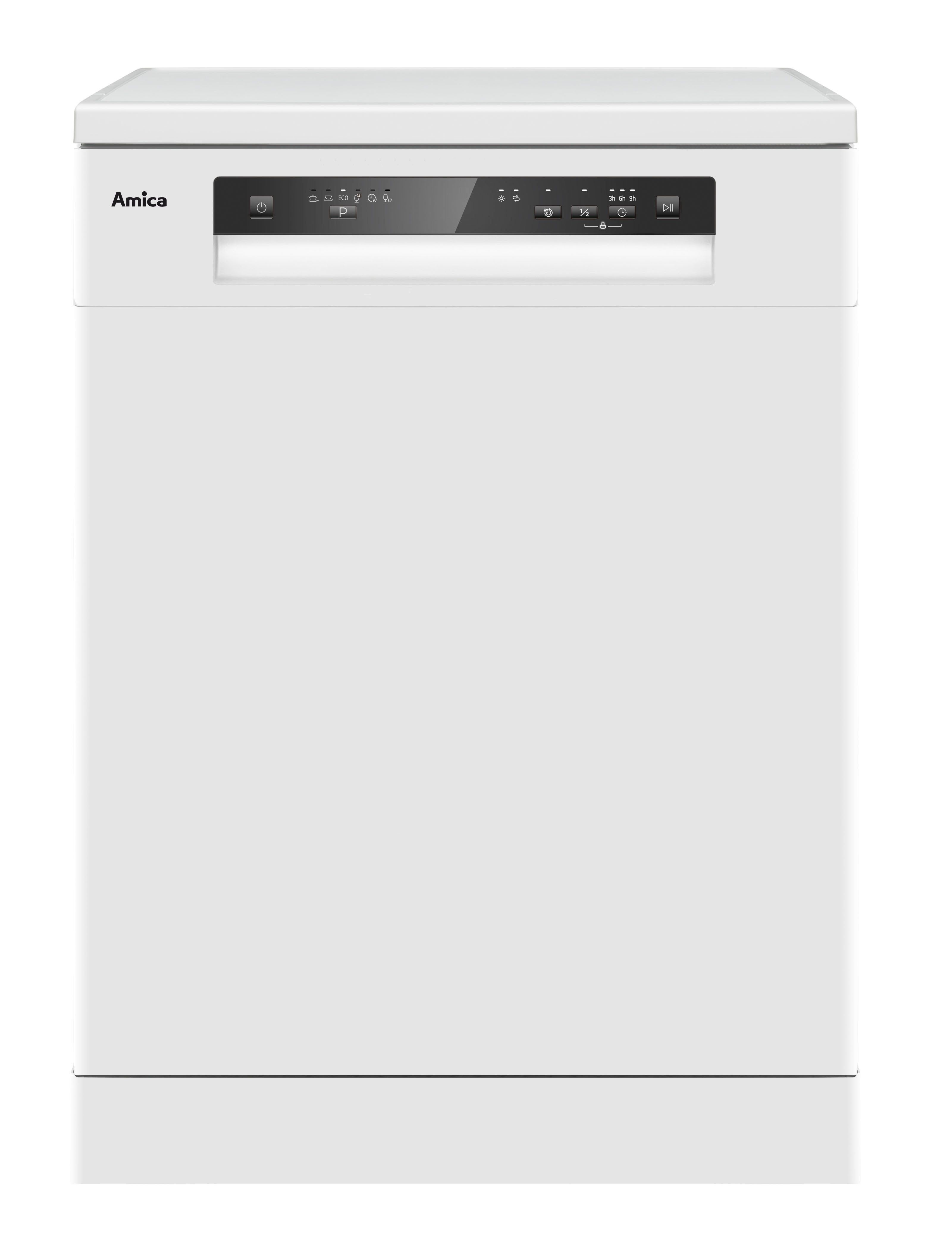 Amica Standgeschirrspüler GSP 543 912 W, 9,8 l, 14 Maßgedecke, Aquastopp Sicherheitsschlauch, elektronisch