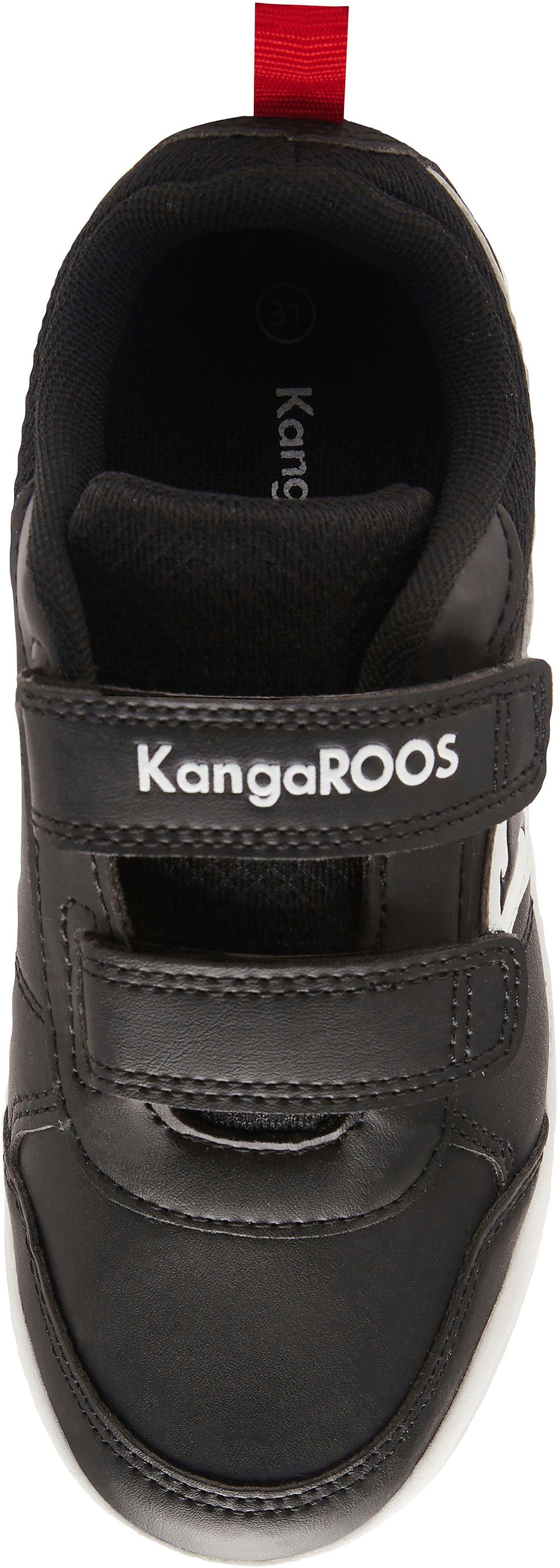 KangaROOS K-Ico V Sneaker mit Klettverschluss schwarz-weiß