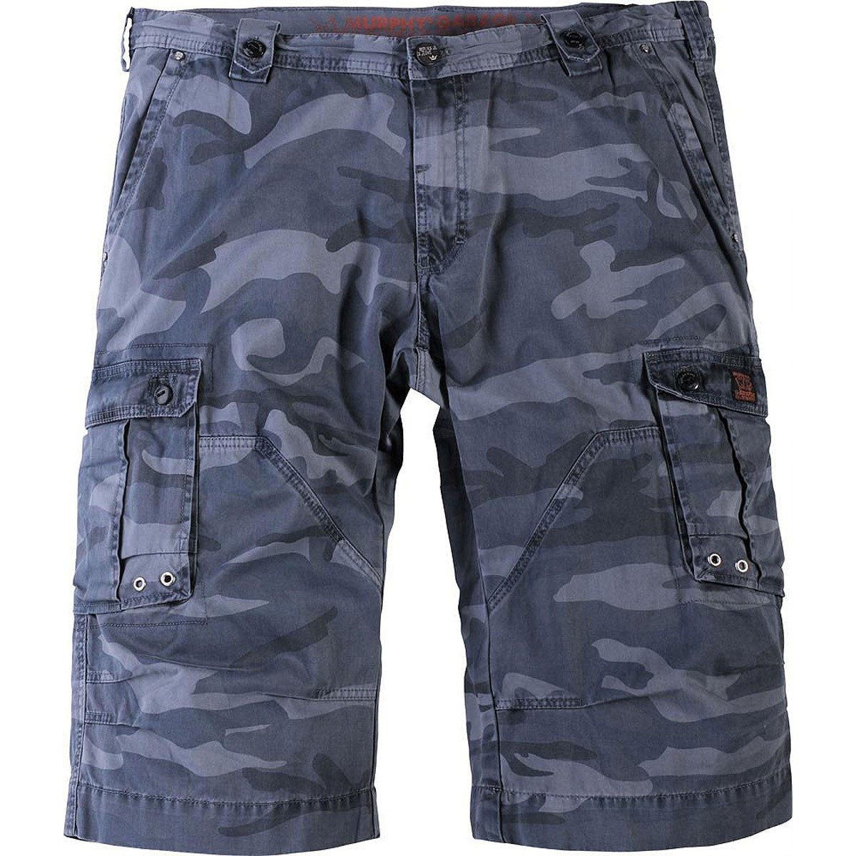 north 56 4 Cargobermudas Camouflage Cargo-Bermuda blau-grau Replika Übergröße