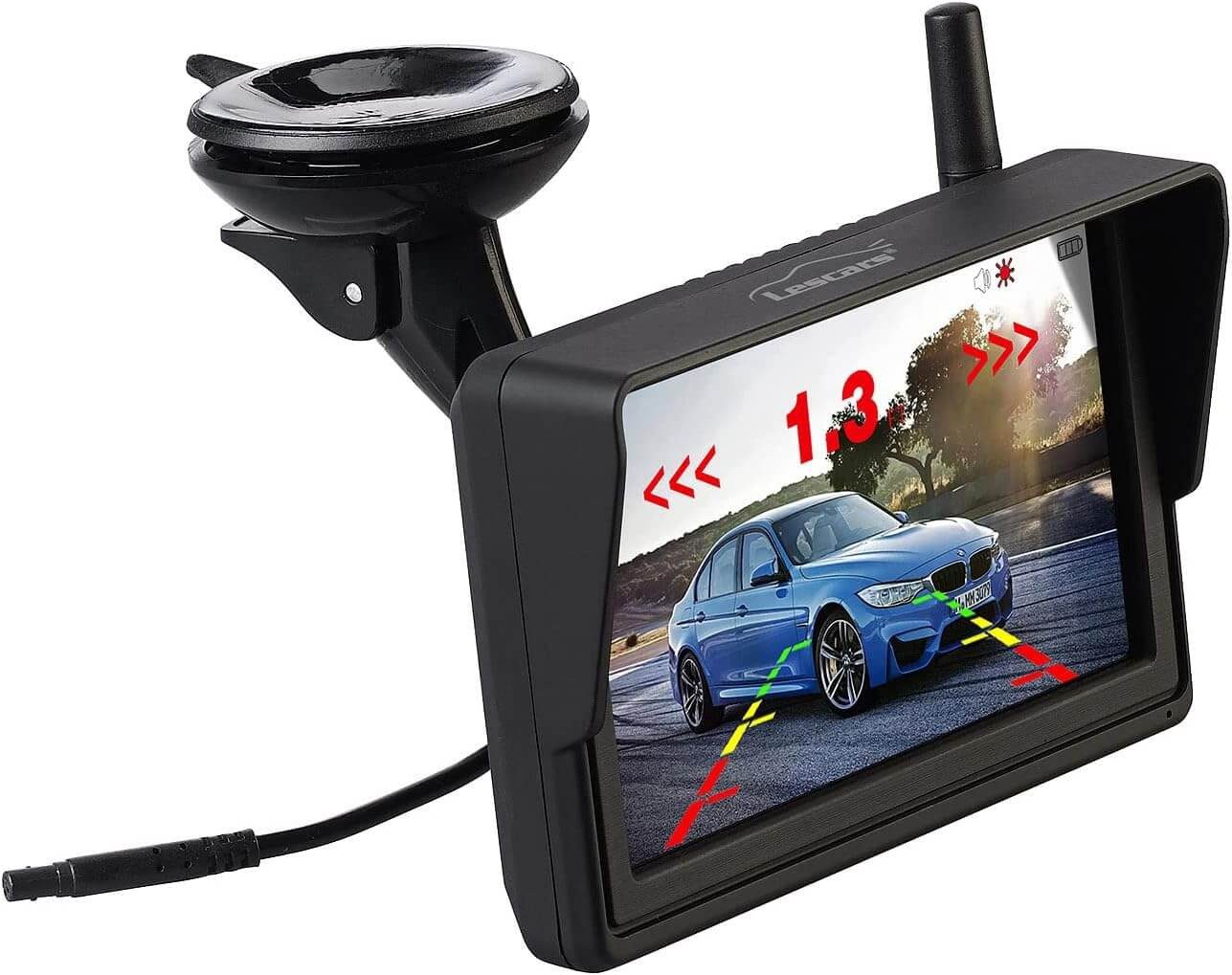 Lescars Solar-Funk-HD-Rückfahrkamera PA-720.slr Rückfahrkamera (HD)