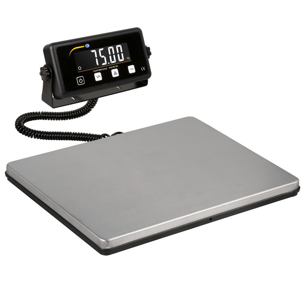 Präzisionswaage PCE-PB 75N Plattformwaage Wägebereich (max) 75 kg, LC-Display extern