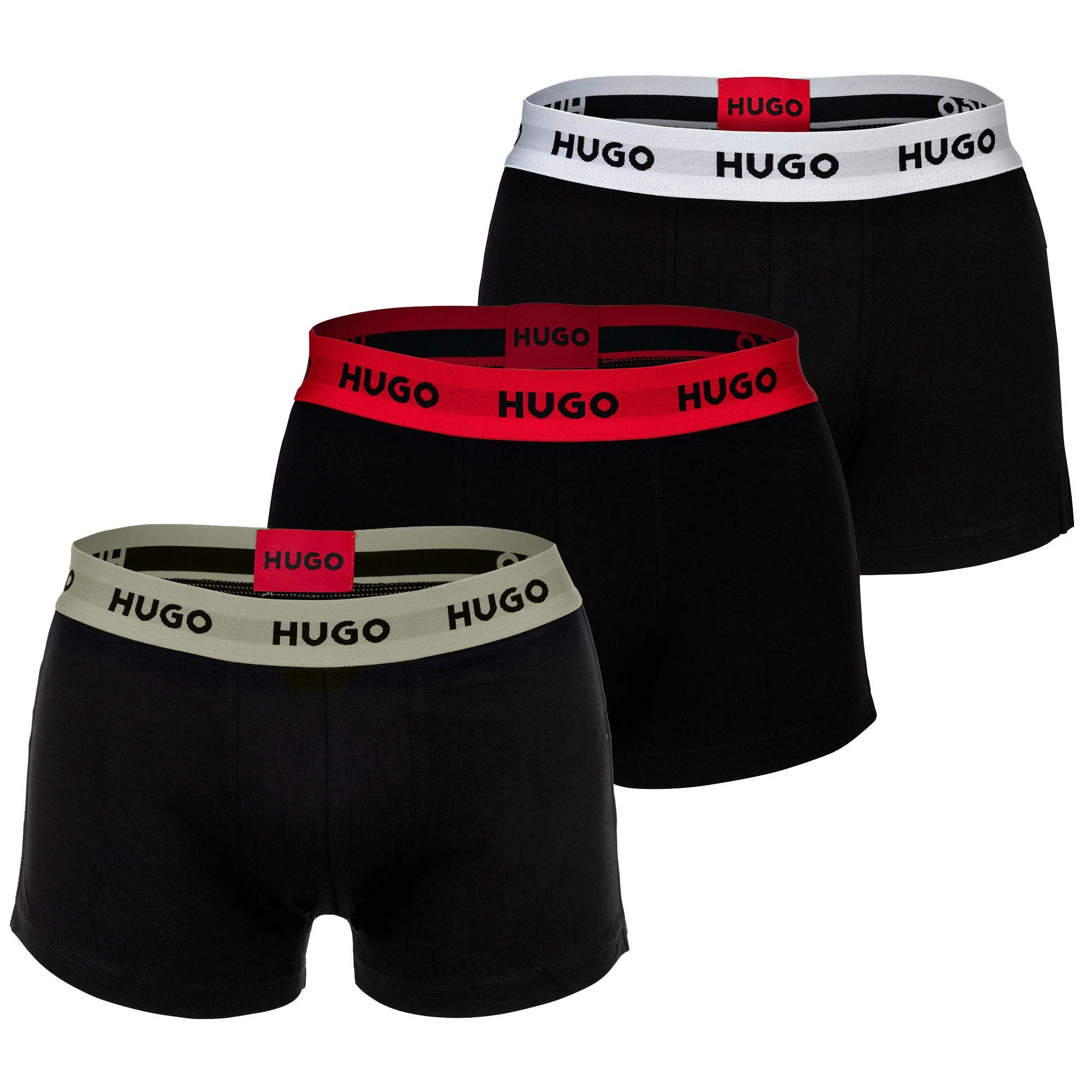 HUGO Boxer Herren Boxershort 3er Pack Baumwolle Trunk Triplet (Packung, 3er günstig online kaufen