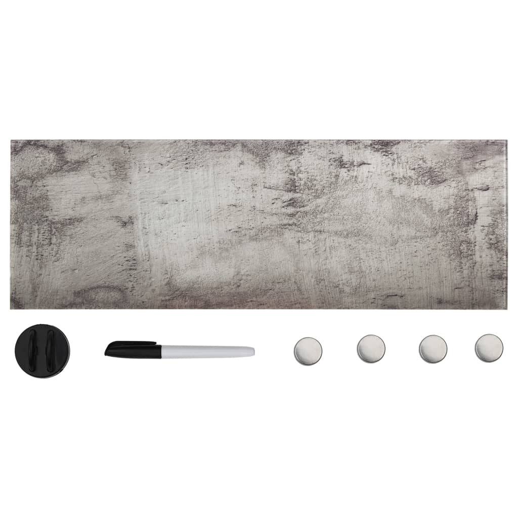 vidaXL Magnettafel Magnettafel Wandmontage Glas 60x20 cm