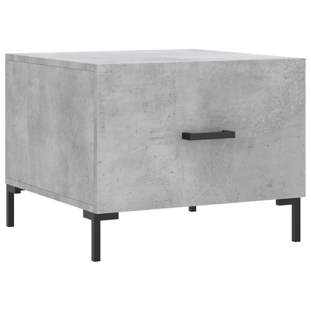 vidaXL Couchtisch Couchtisch Betongrau 50x50x40 cm Holzwerkstoff (1-St)