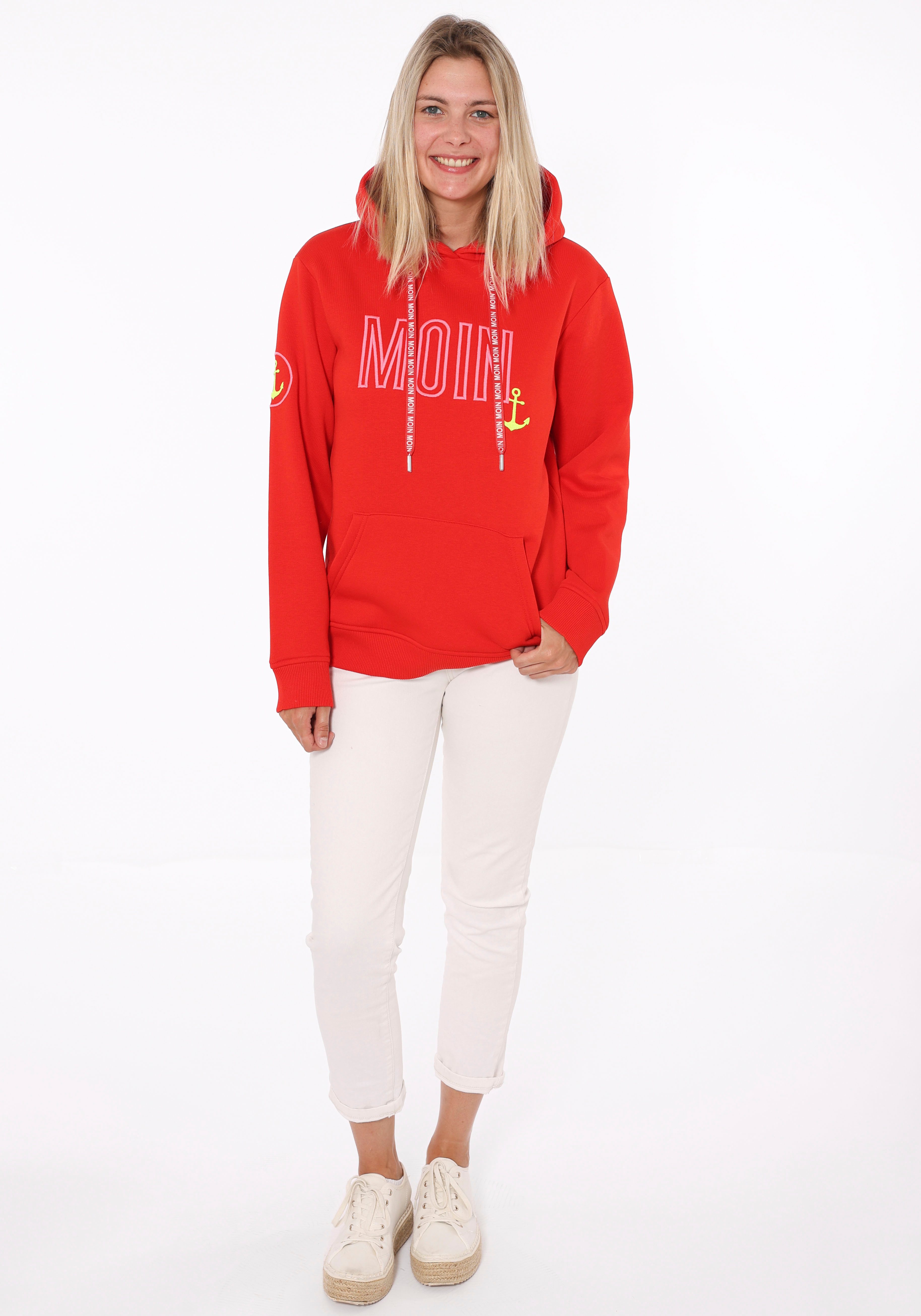 Zwillingsherz Hoodie Limited Edition Langarm, Kapuze, Anker Motiv, exklusiv bei Otto – Bild 4 von 5
