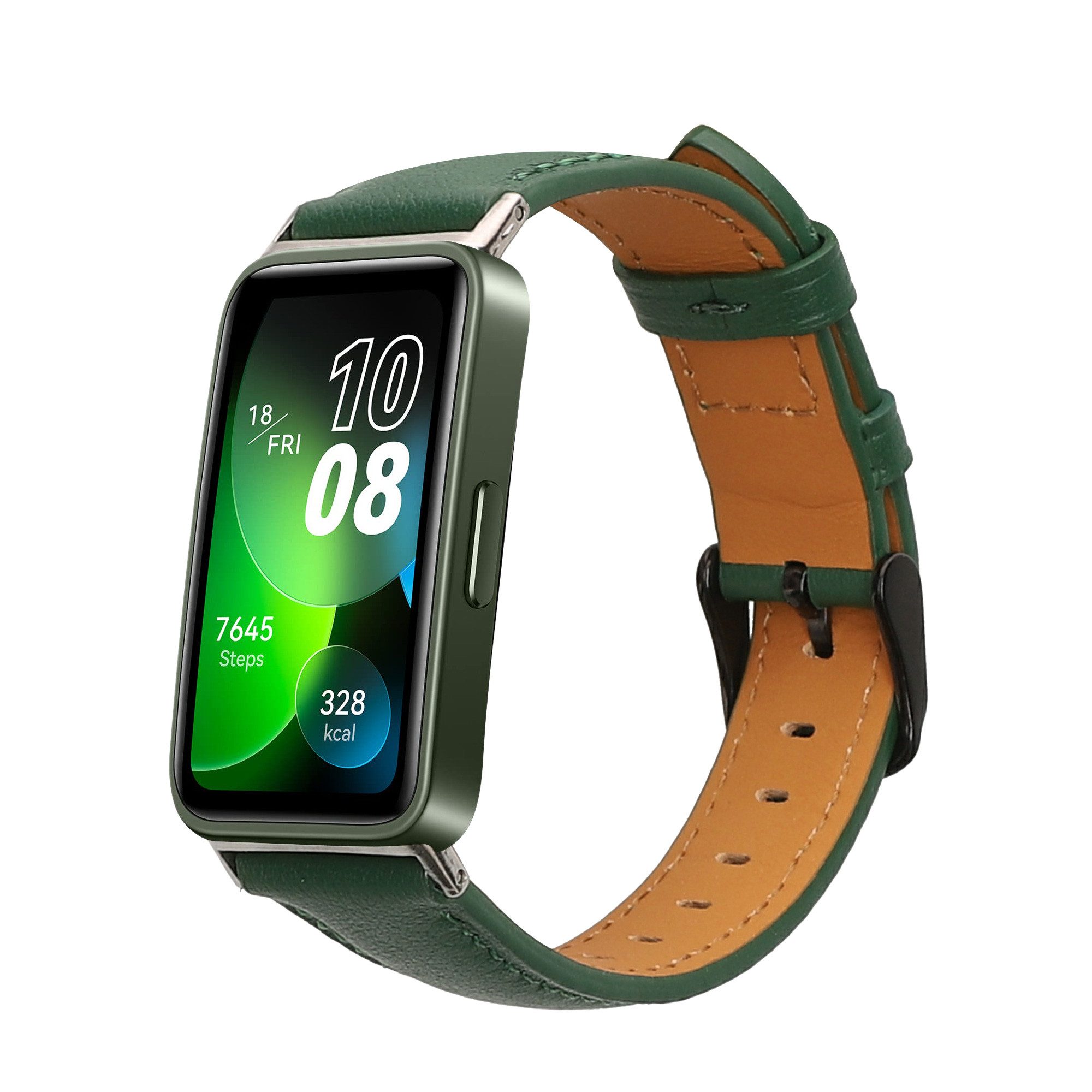 kwmobile Smartwatch-Armband kwmobile Echtleder Uhrenarmband für Huawei Band 10 / 9 / 8 Armband -, Leder Armband für Huawei Band 10 / 9 / 8