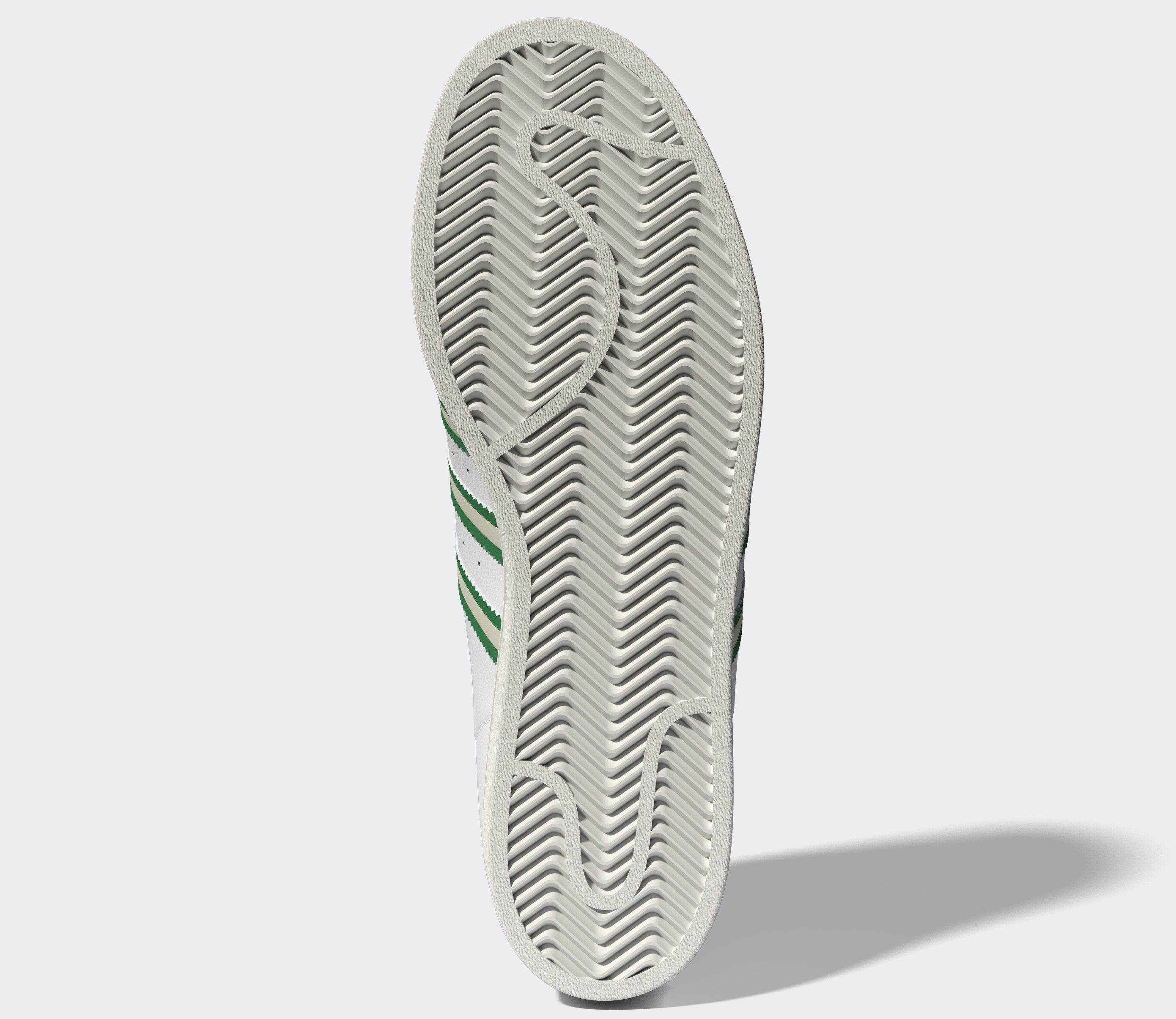 adidas Originals Sneaker weiß-grün SUPERSTAR