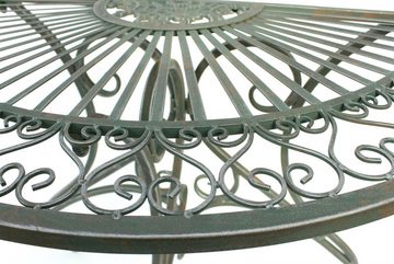 DanDiBo Beistelltisch Tisch Halbrund Wandtisch Halbtisch 130434 Beistelltisch aus Metall