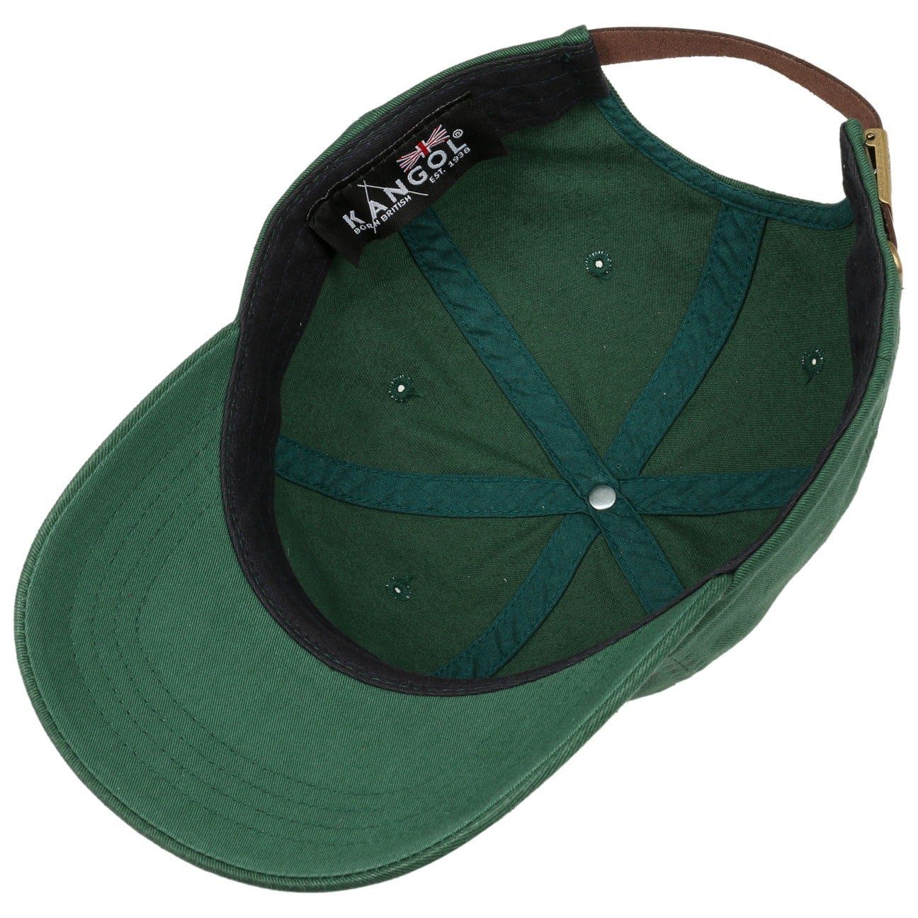 Kangol Baseball Cap (1-St) Baseballcap Metallschnalle grün
